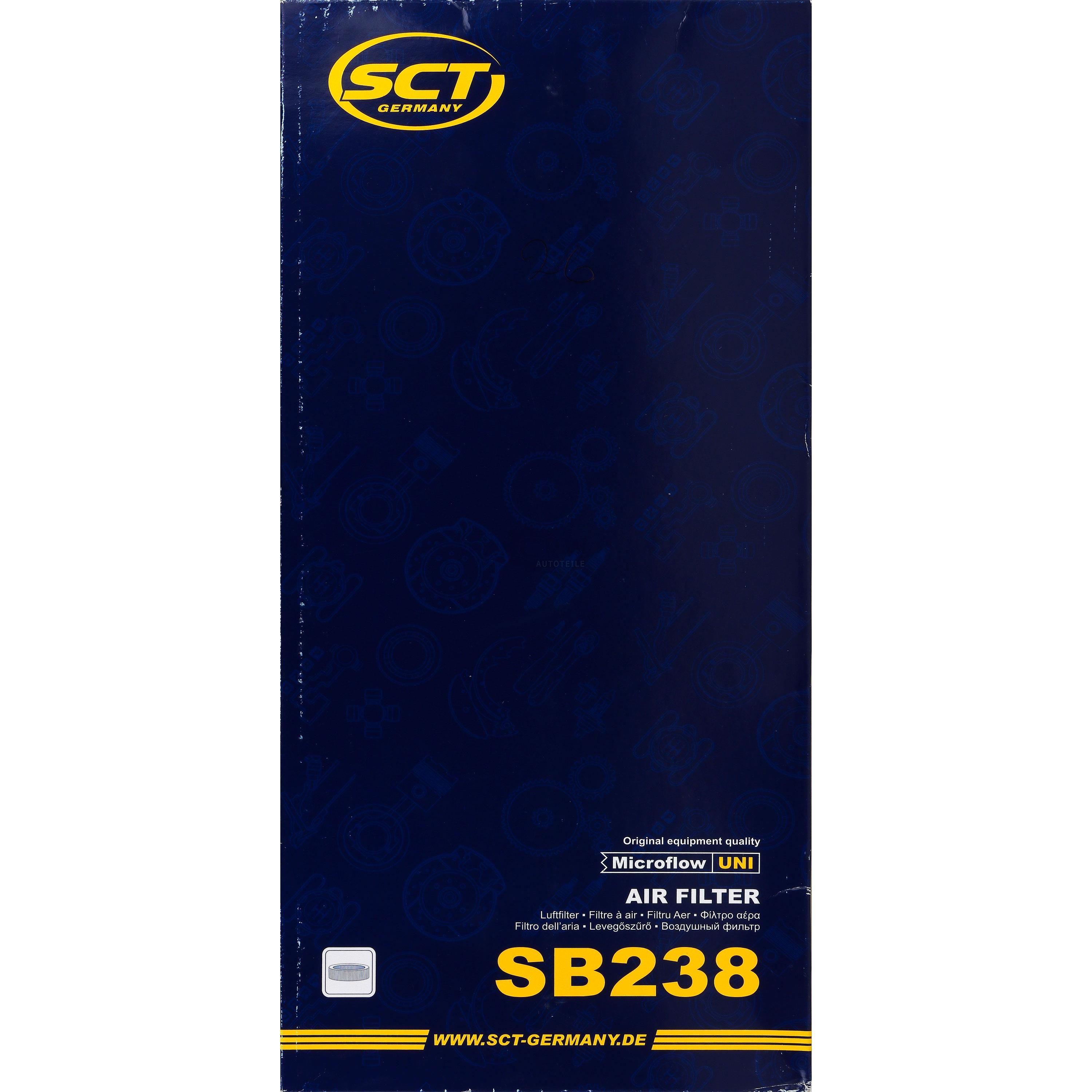 SCT Luftfilter Motorluftfilter SB 238 Air Filter