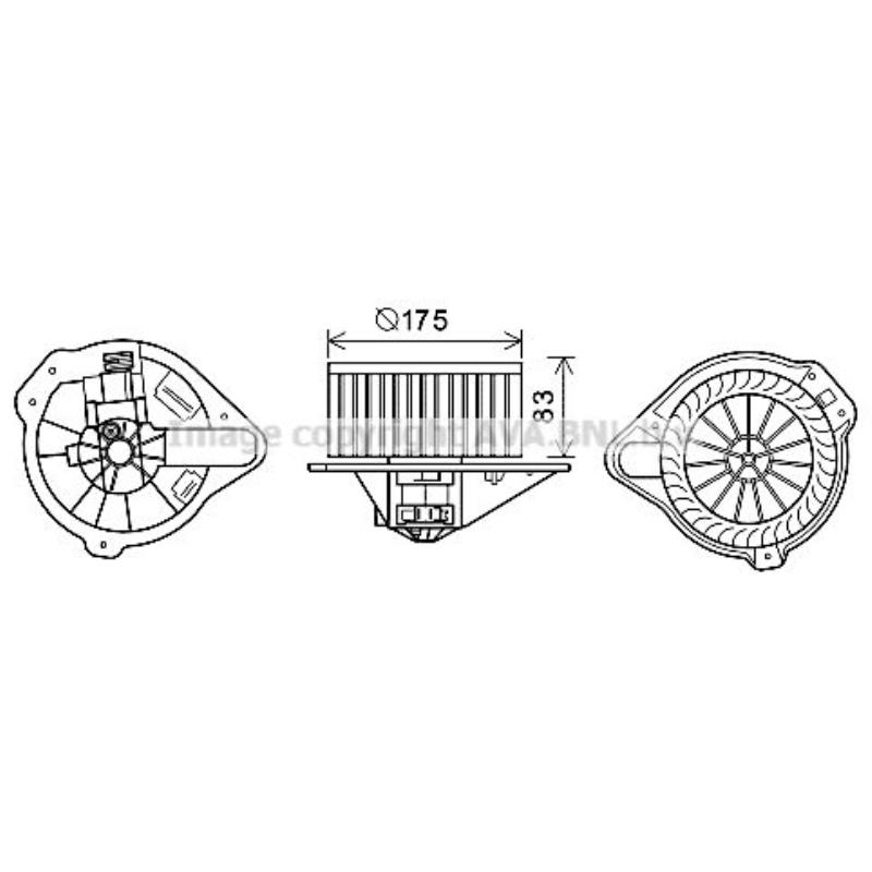 Elektromotor Innenraumgebläse für Gebläsemotor Volvo 850 Kombi LW