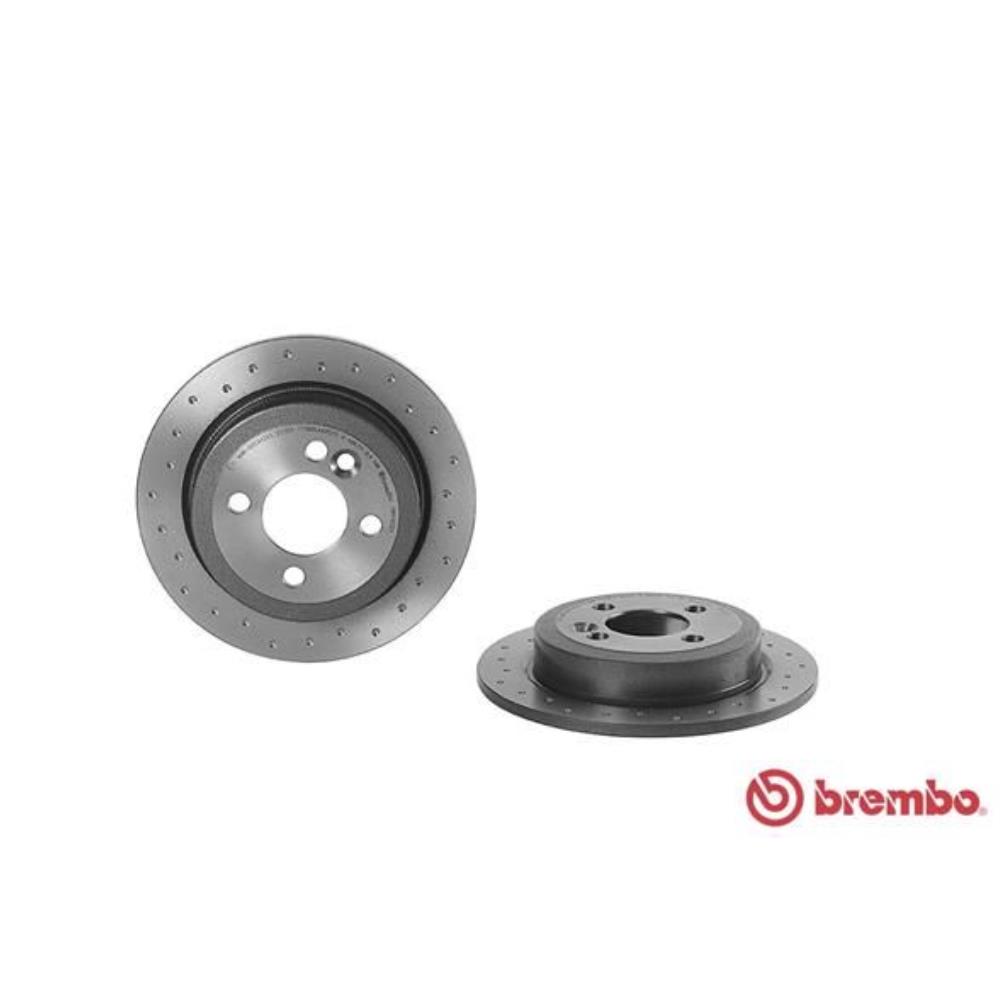 BREMBO Satz Bremsen Bremsscheiben Voll hinten + Bremsbeläge für MINI Mini R56