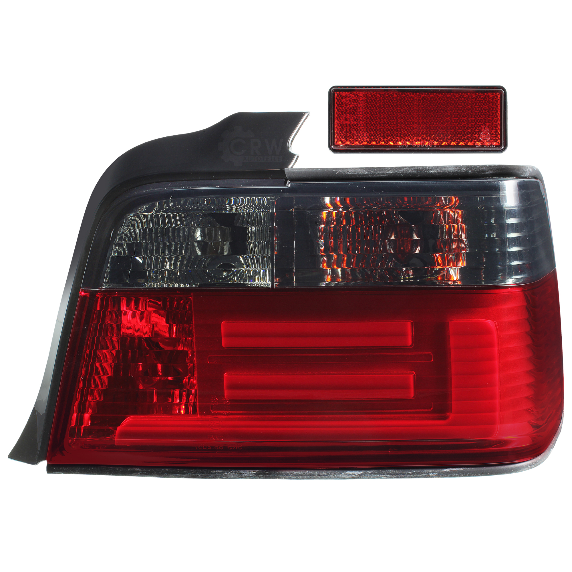 LED Lightbar Rückleuchten Set für BMW E36 Bj. 90-99 nur Limousine klar rot smoke