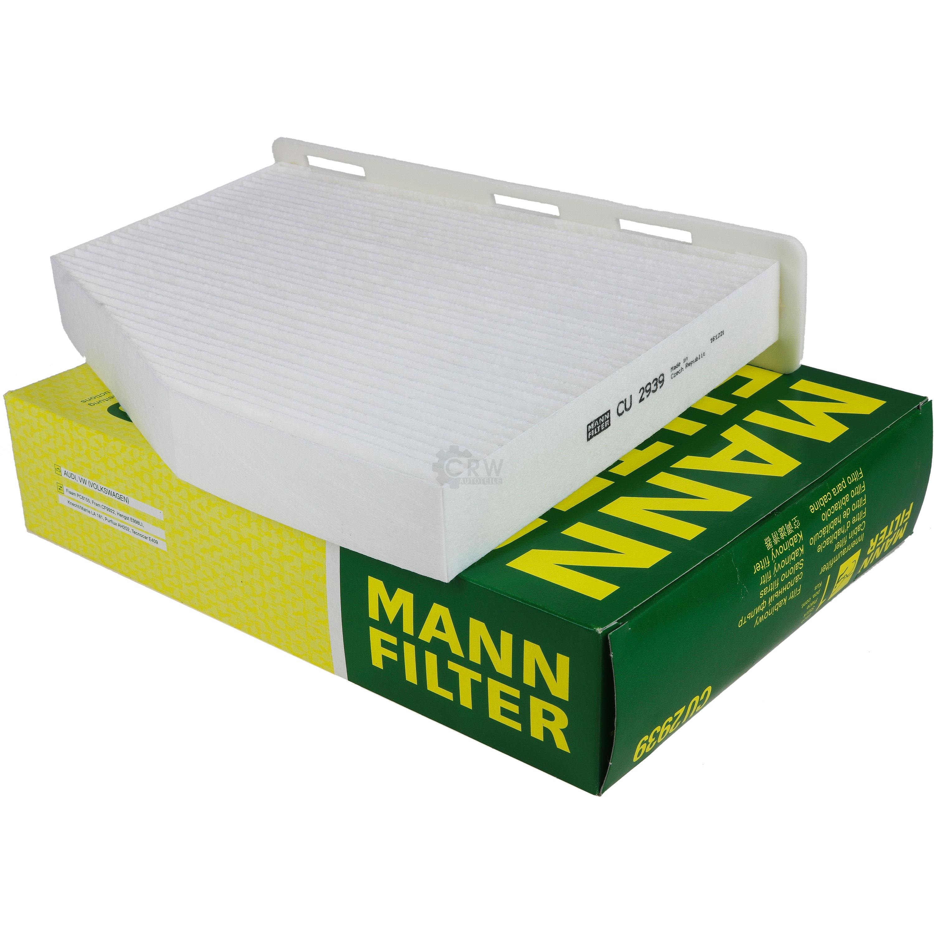 MANN-FILTER Innenraumfilter Pollenfilter CU 2939