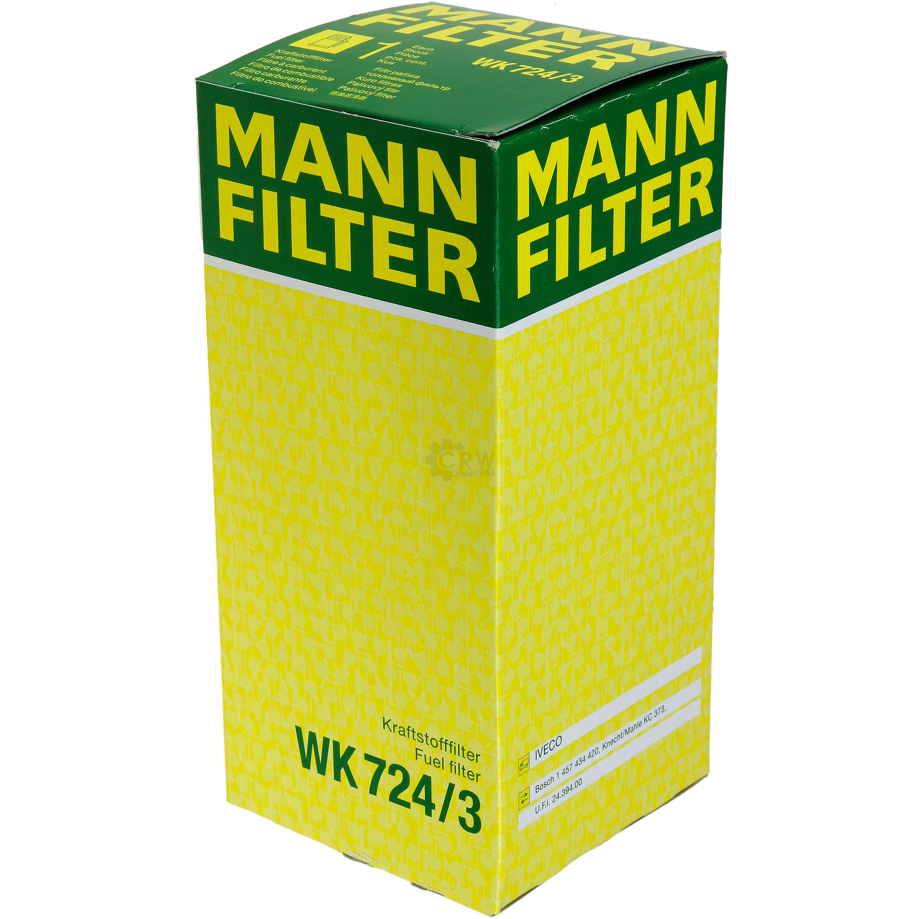MANN-FILTER Kraftstofffilter WK 724/3 Fuel Filter