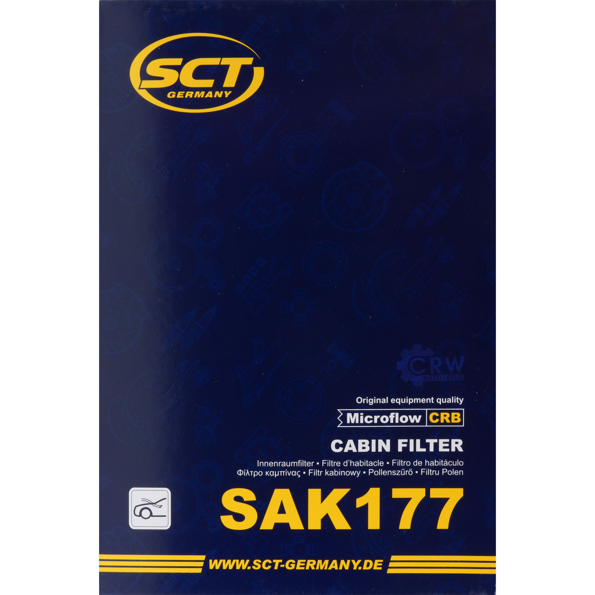 SCT Innenraumfilter Aktikohle Pollenfilter SAK 177