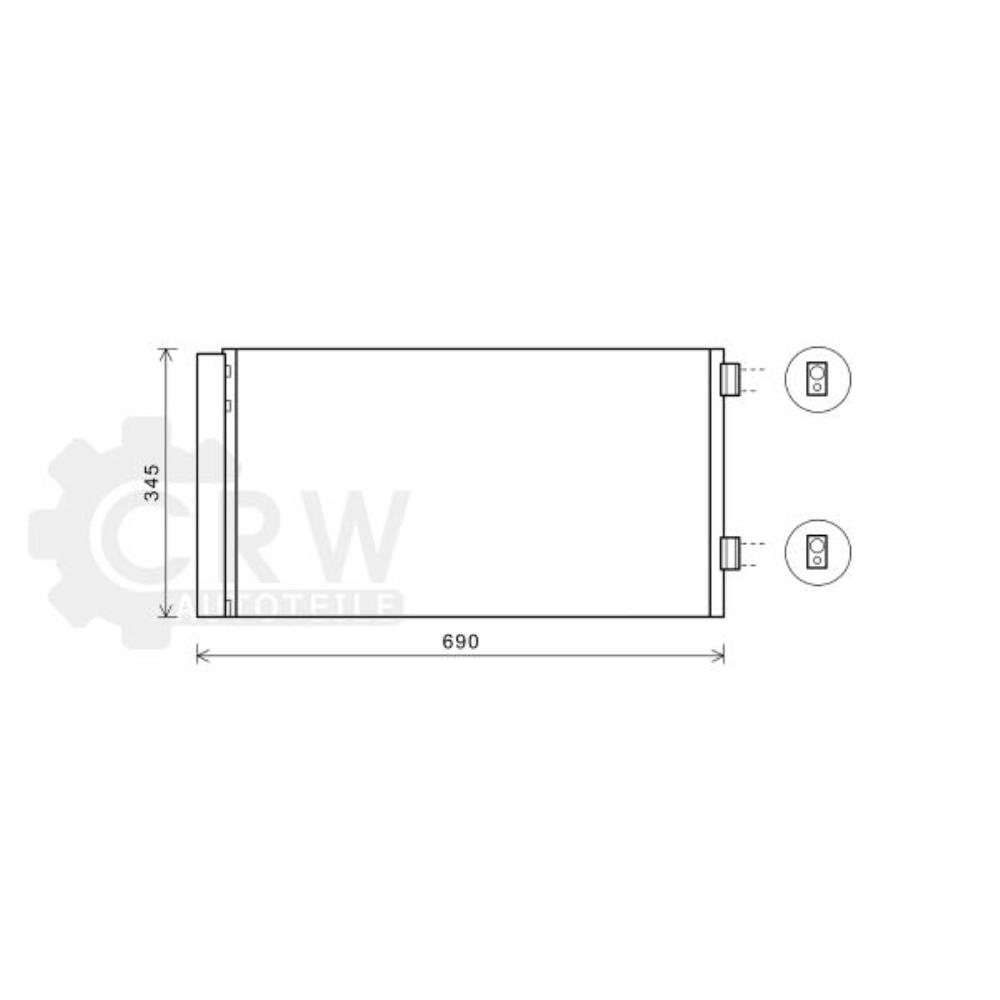 Kondensator Klimaanlage für MINI Mini Cabriolet R57 Roadster R59 R56