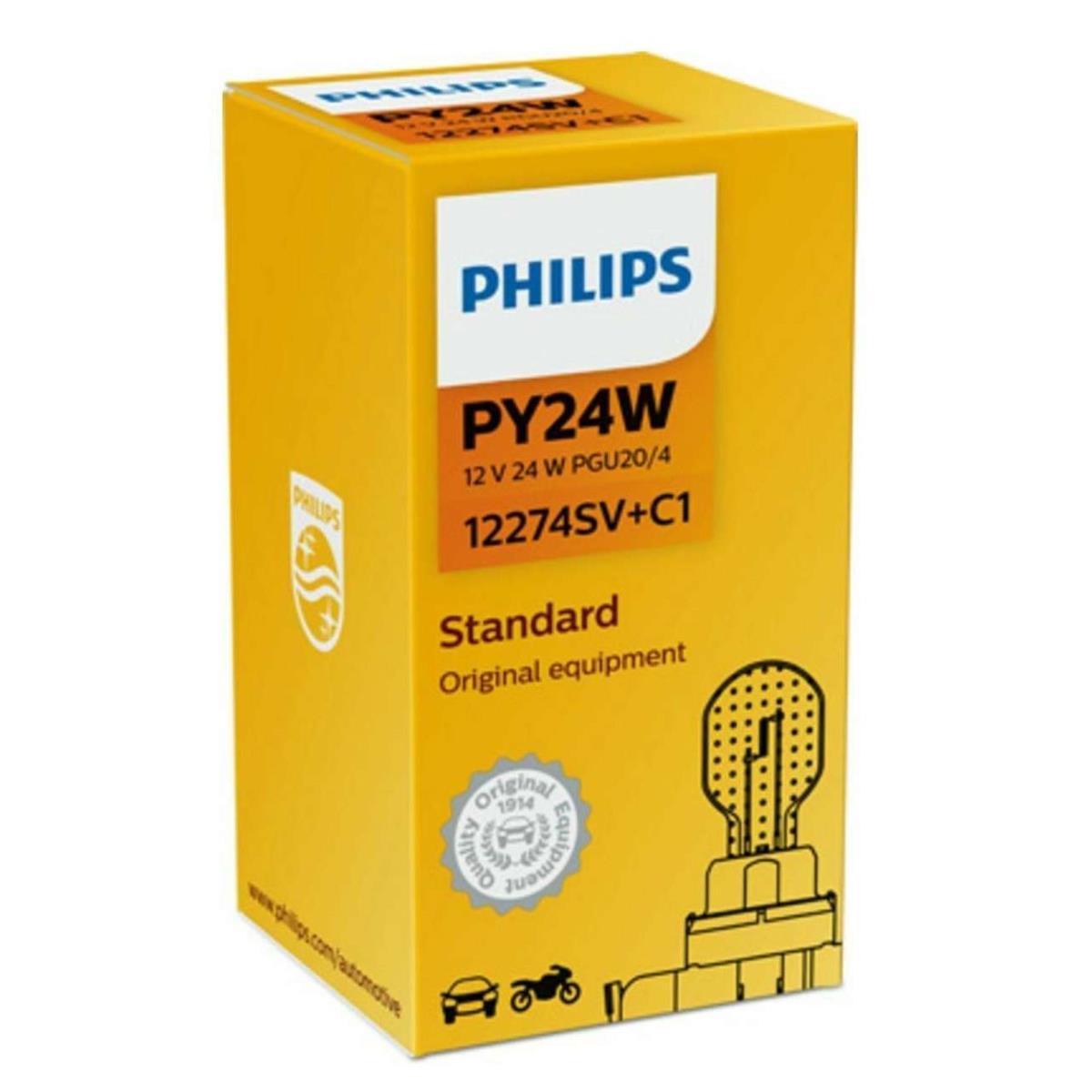 Philips PY24WSV+ SilverVision Plus 12V 24W Sockel BGU20/4 1270972