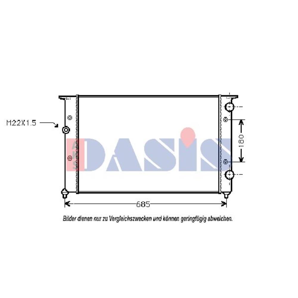 Wasserkühler mechanisch gefügt für VW Passat Variant 3A5 35I