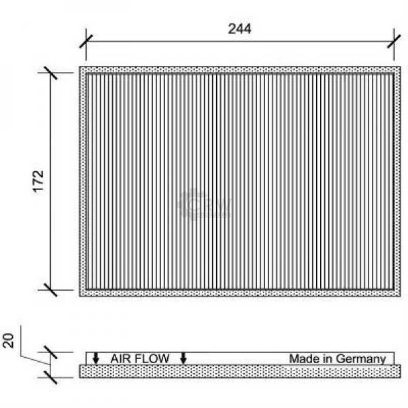 Filter Innenraumluft Innenraumfilter Aktivkohlefilter für Hyundai i30 Kombi FD