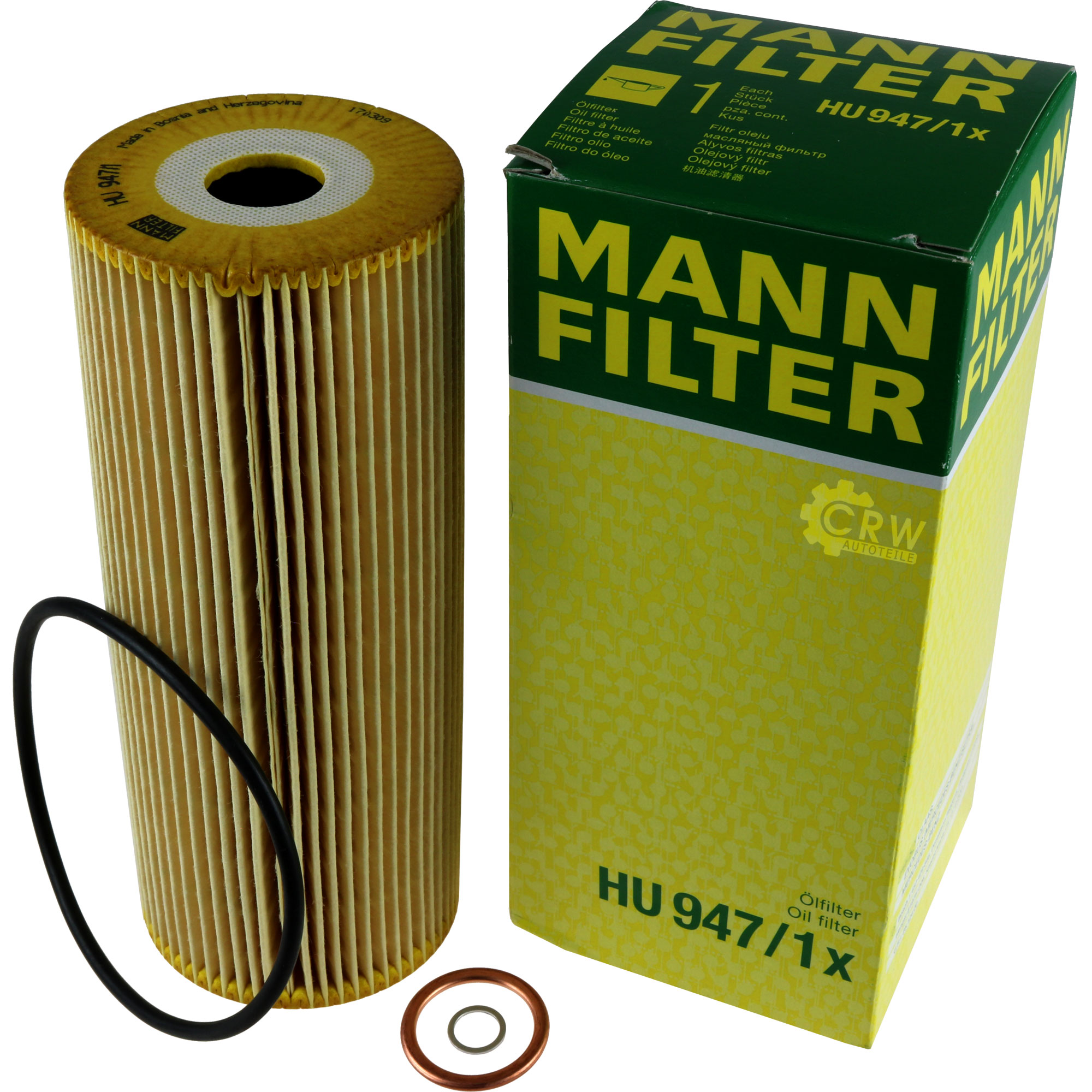 MANN-FILTER Ölfilter Oelfilter HU 947/1 x Oil Filter