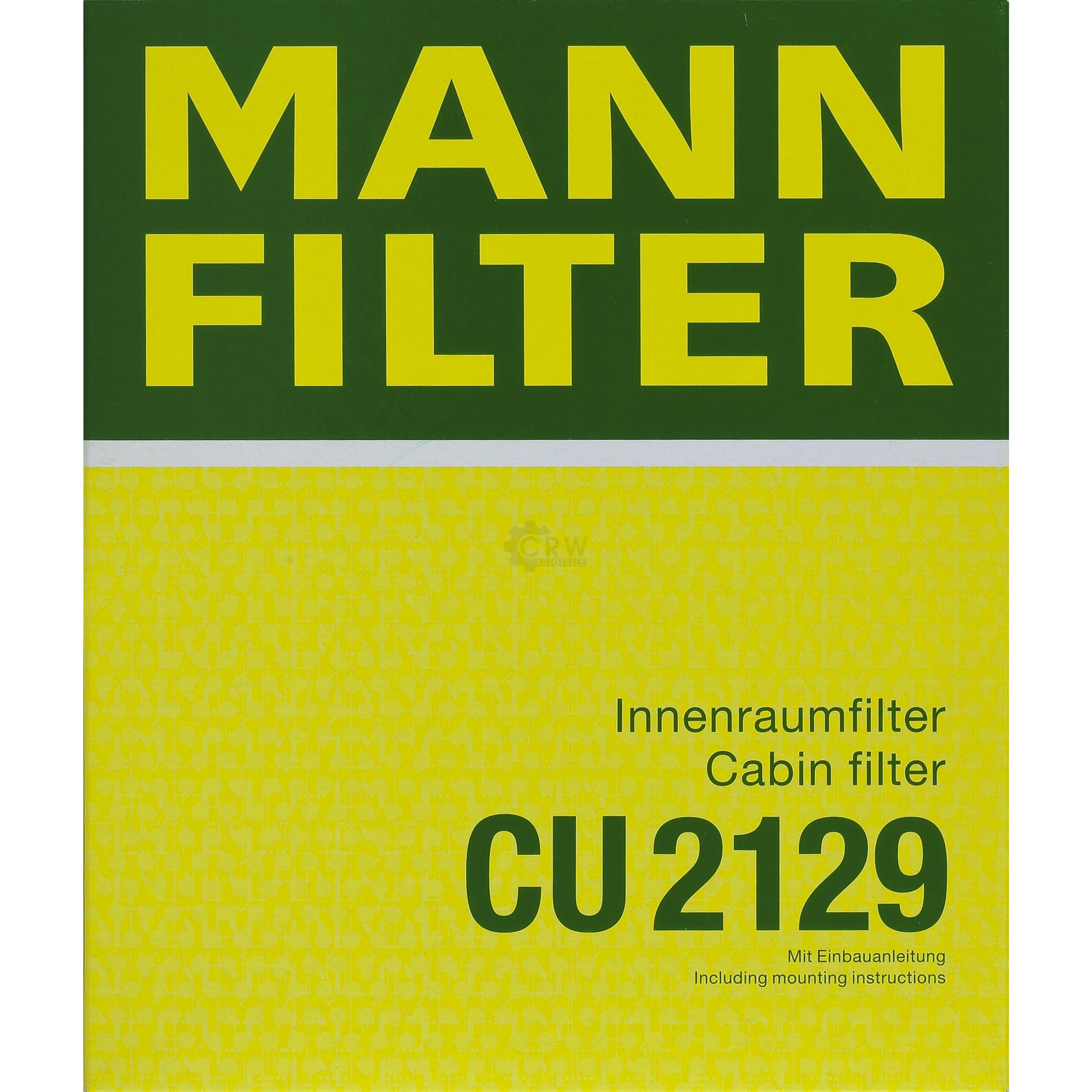 MANN-FILTER Innenraumfilter Pollenfilter CU 2129