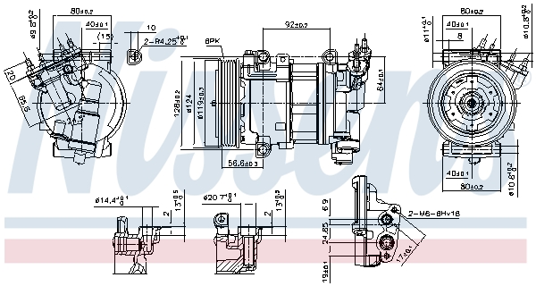Kompressor Klimaanlage passend für Peugeot 308 SW I Citroën Berlingo C4 II