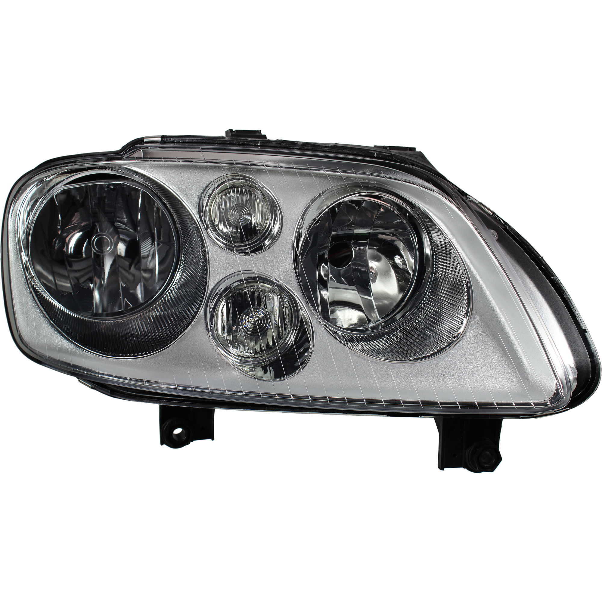 Halogen Scheinwerfer rechts für VW Touran 1T1 Bj. 03-06 H7+H7  chrom