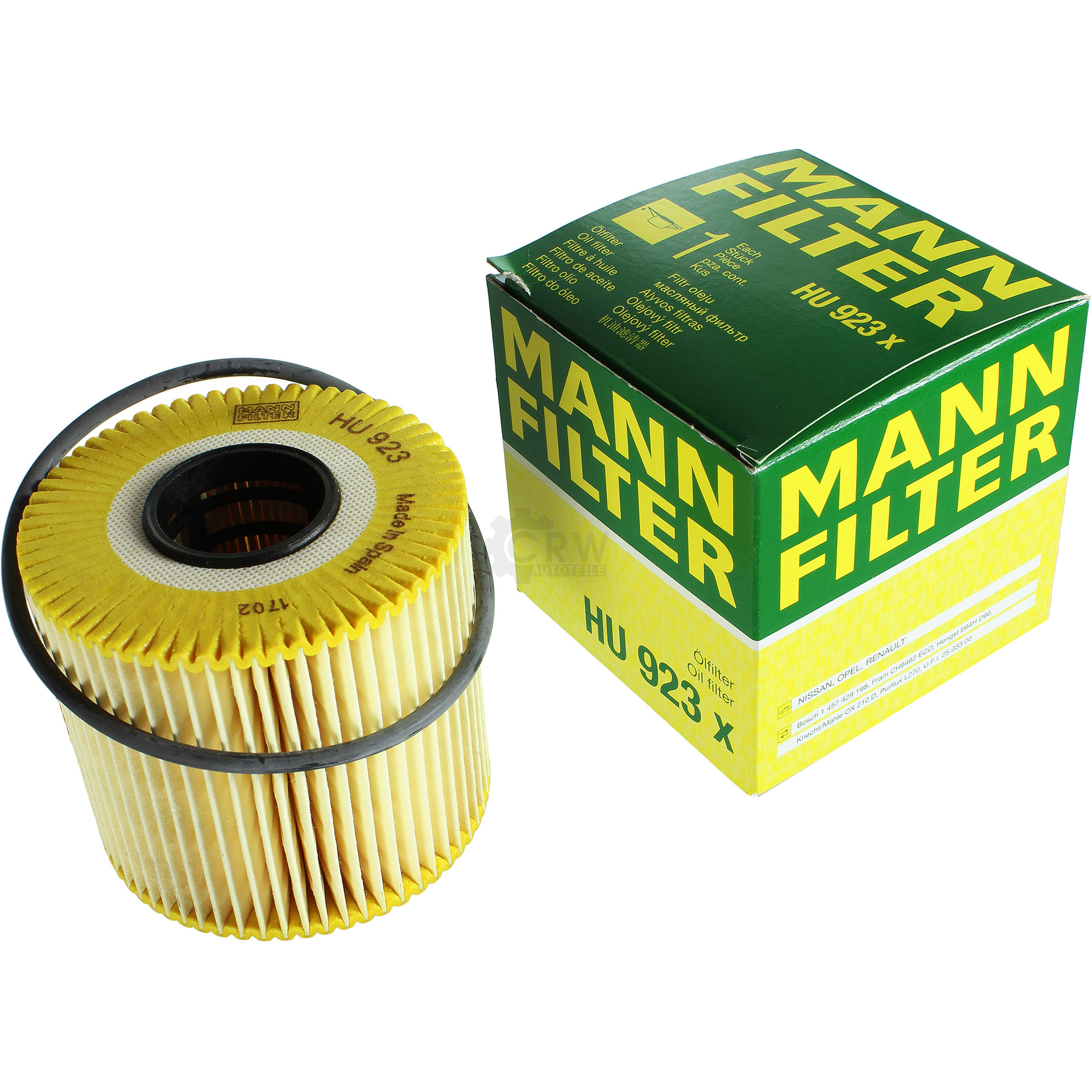 MANN-FILTER Ölfilter HU 923 x Oil Filter