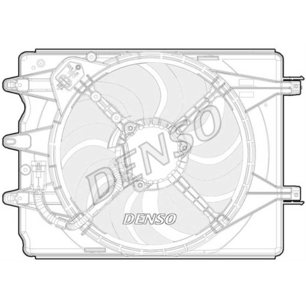 Lüfter Motorkühlung DER09068 für Fiat 500L 199_