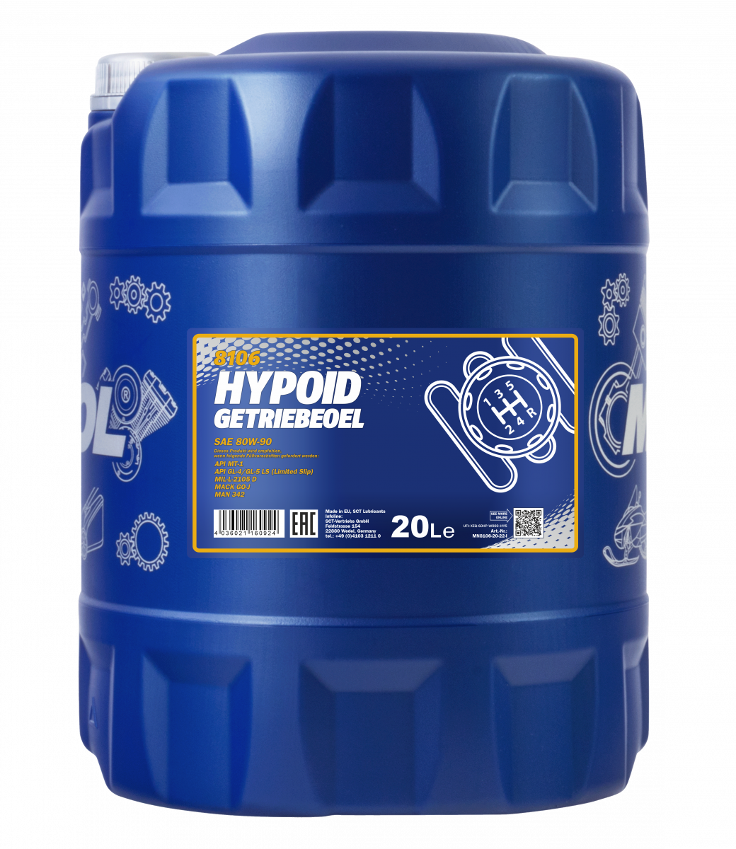 20 L Getriebeöl MN8106-20 SAE 80W-90