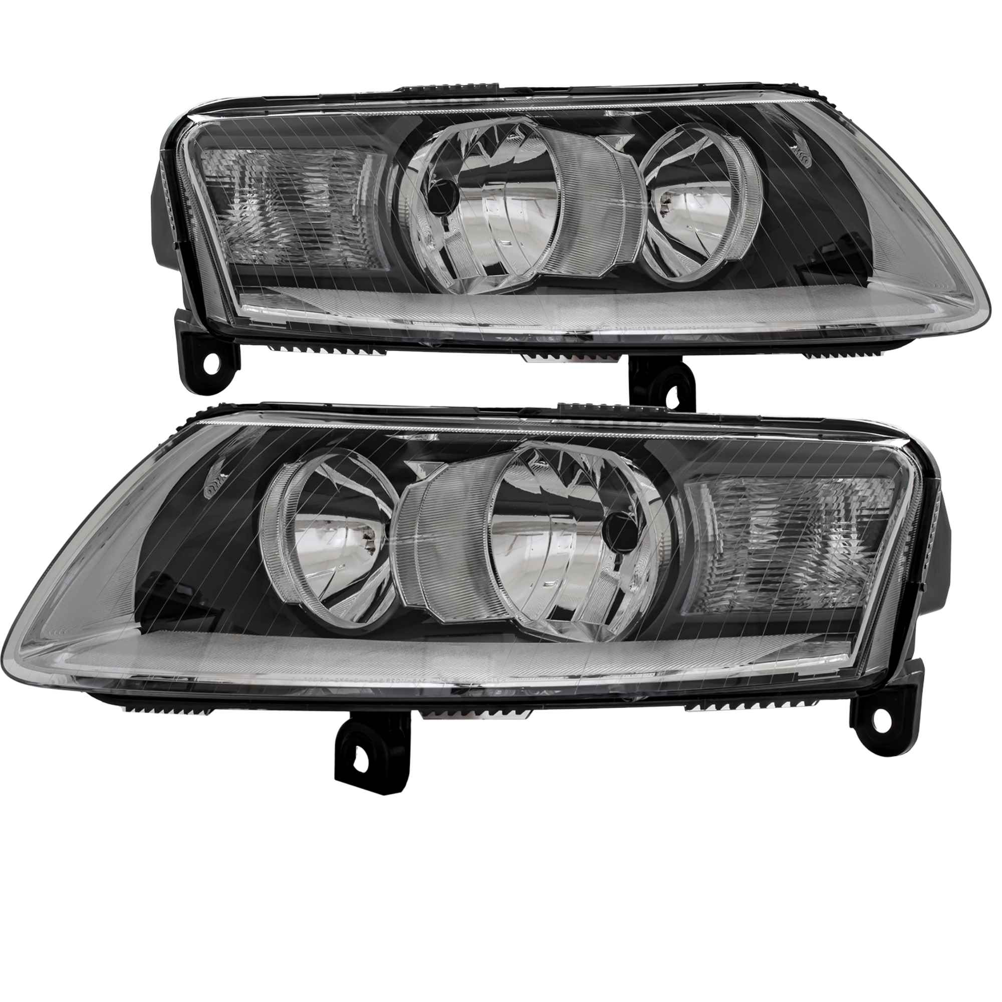 Halogen Scheinwerfer Set für Audi A6 (4F) 05.04-09.08 H7/H7 ohne Motor