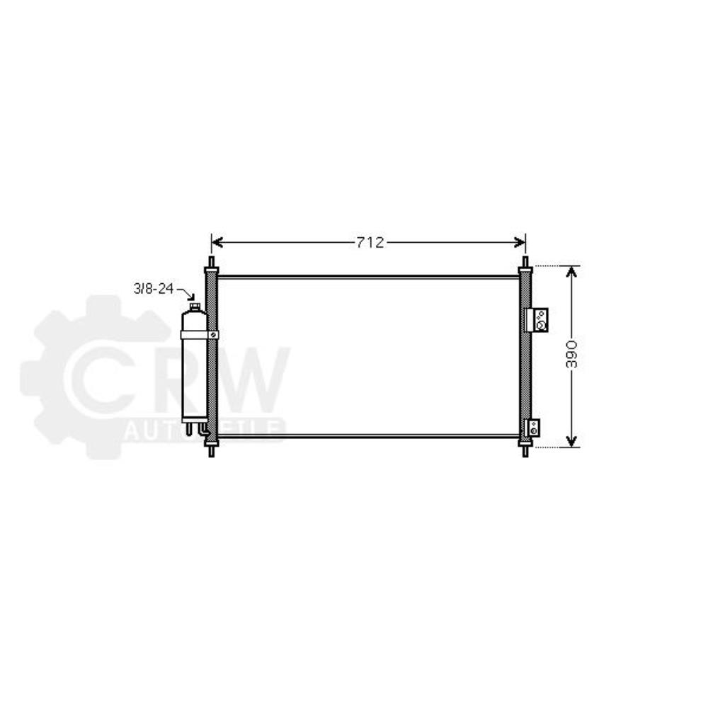 Kondensator Klimaanlage Klimakondensator für Nissan X-Trail T30