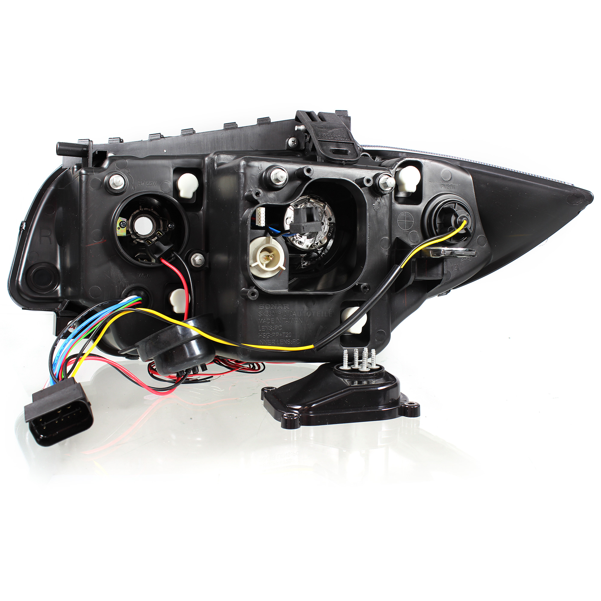 Scheinwerfer Set Satz Angel Eyes E81 E82 E87 E88 Bj 2004-2011 klar schwarz