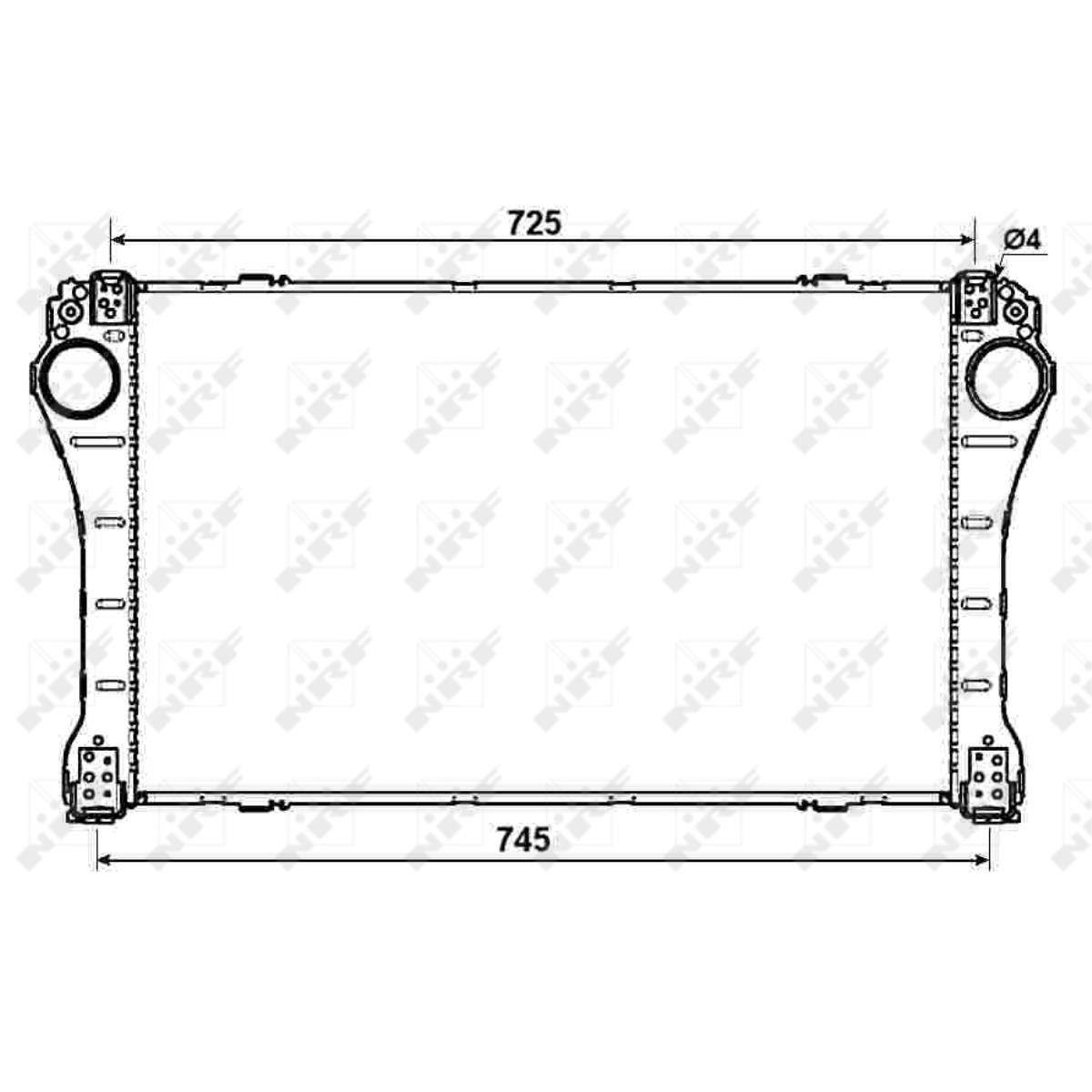 Ladeluftkühler luftgekühlt für Toyota Avensis Kombi _T27_ Auris NRE15_ ZZE15_