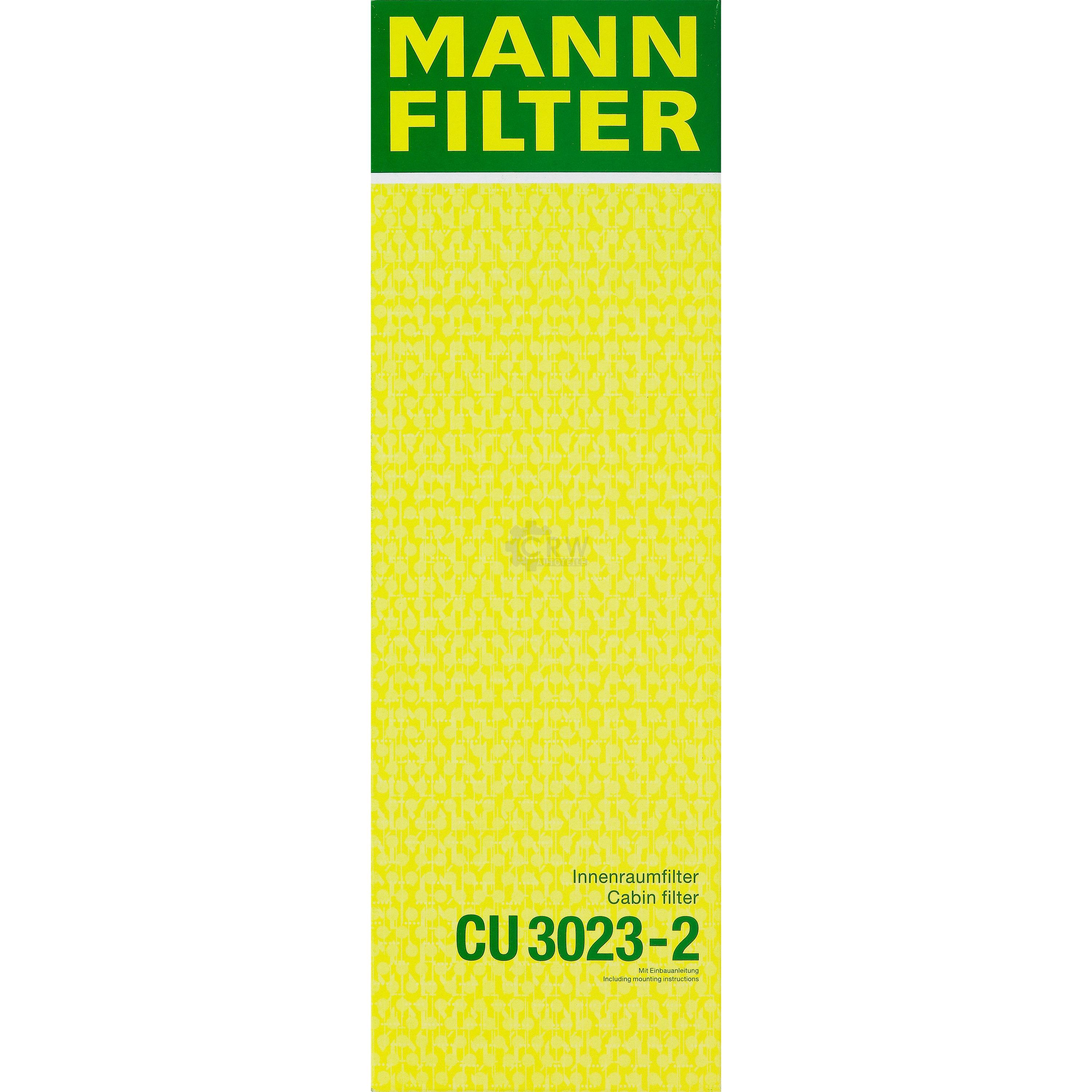 MANN-FILTER Innenraumfilter Pollenfilter CU 3023-2