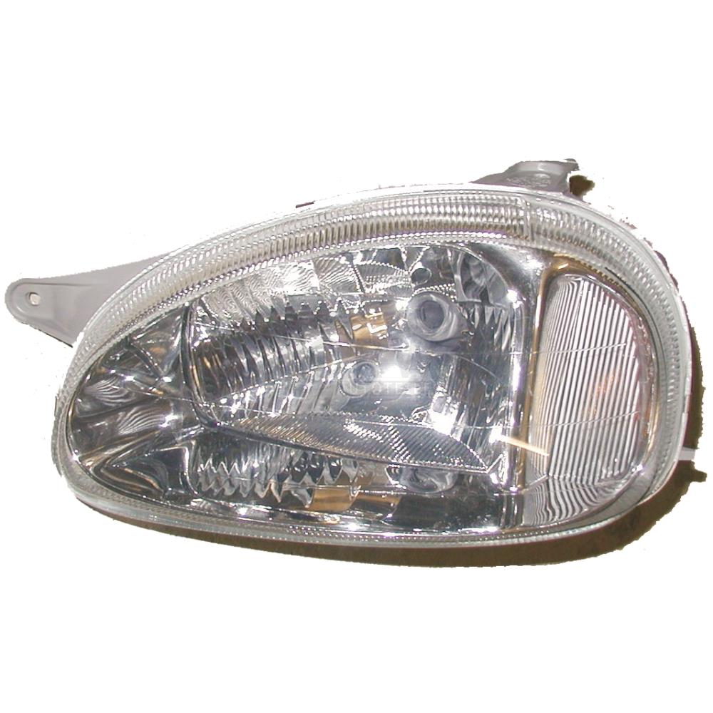 Scheinwerfer links für Opel  Corsa B Bj. 93-00 klarglas/chrom H4