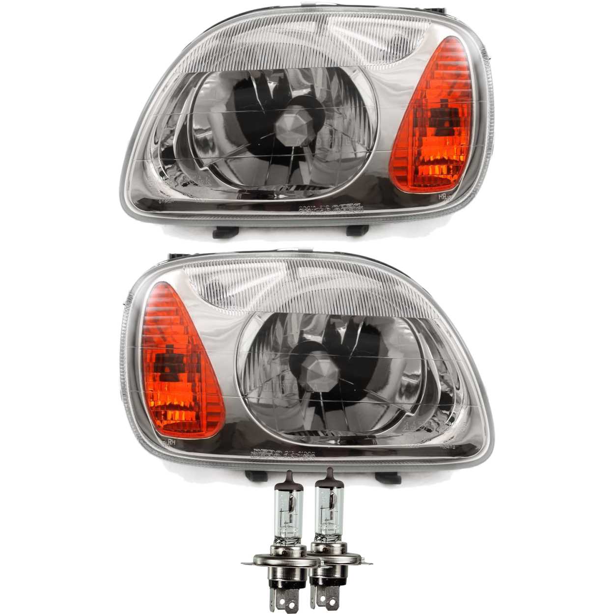 Scheinwerfer Set für Nissan Micra K11 Bj. 00-03 inkl. OSRAM Lampen