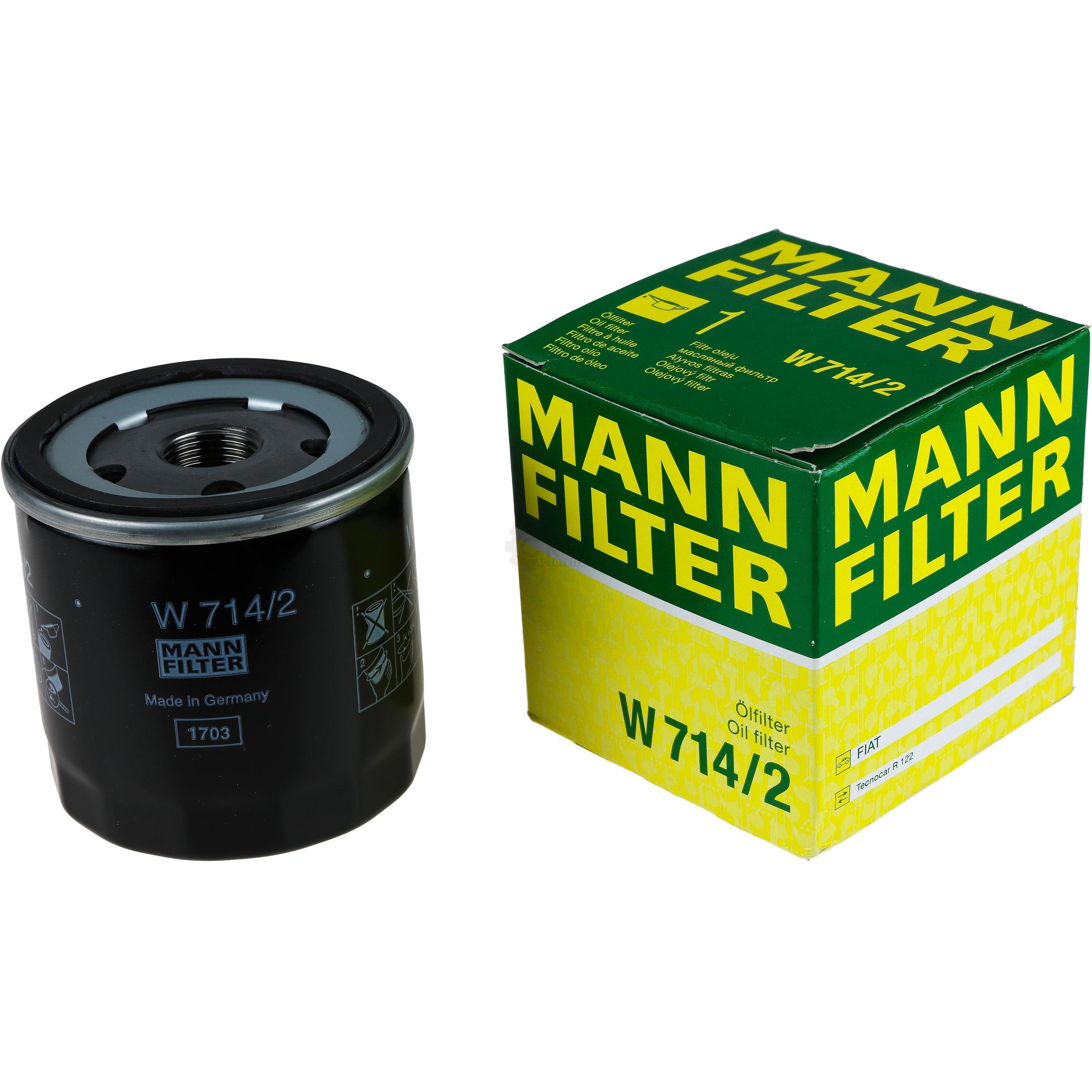 MANN-FILTER Ölfilter W 714/2 Oil Filter
