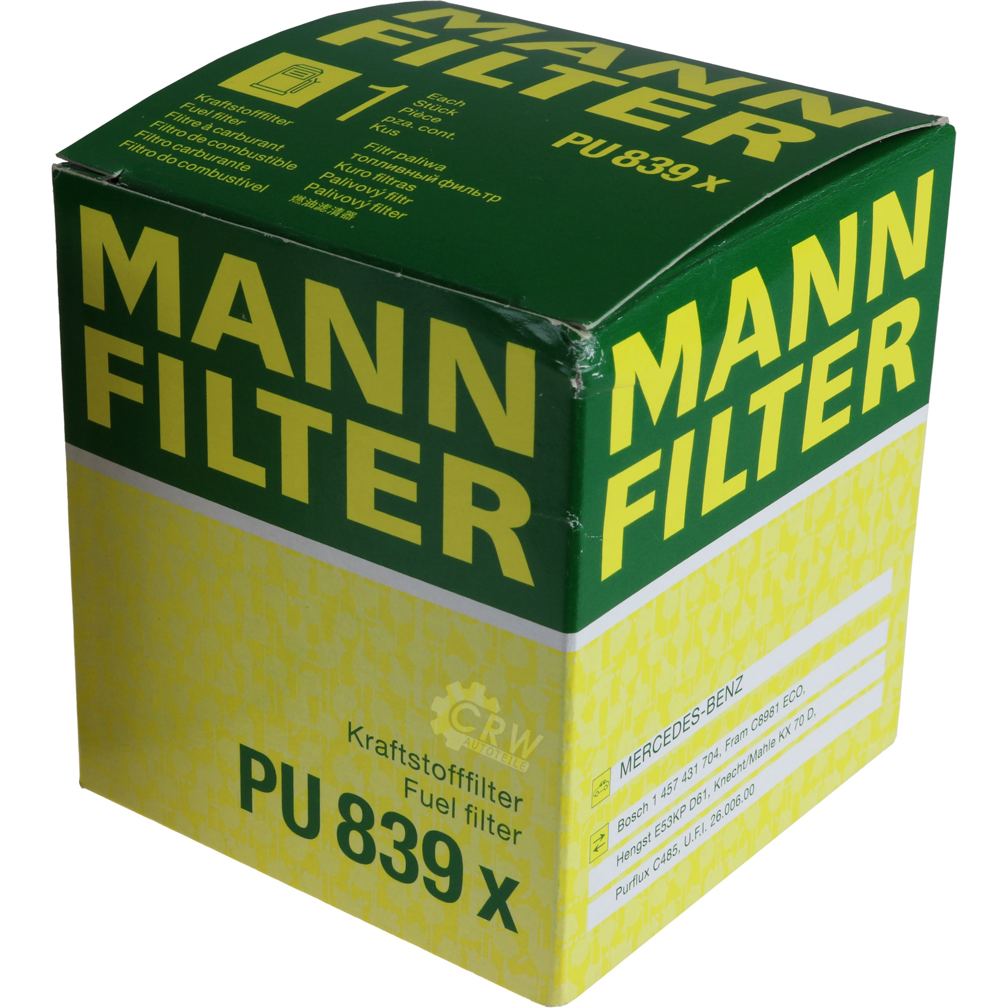MANN-FILTER Kraftstofffilter PU 839 x Fuel Filter