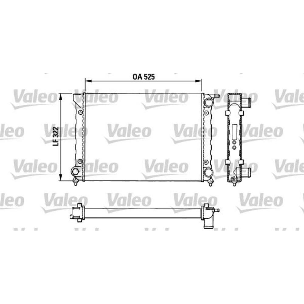 VALEO Wasserkühler Motorkühler Alu für VW Passat Variant 3A5 35I 1.8 1.6 Audi
