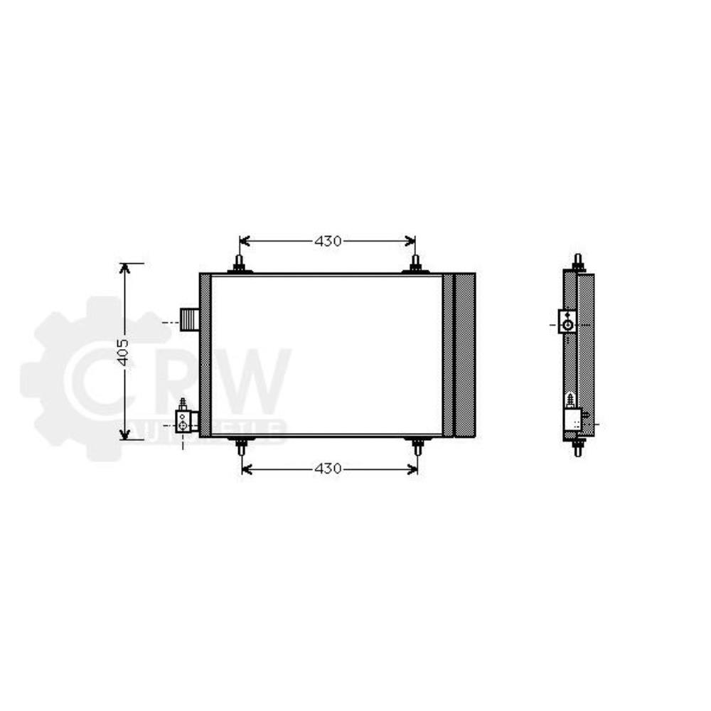 Kondensator Klimaanlage für Citroën Berlingo Kasten M_ B9 Xsara Picasso N68 MF