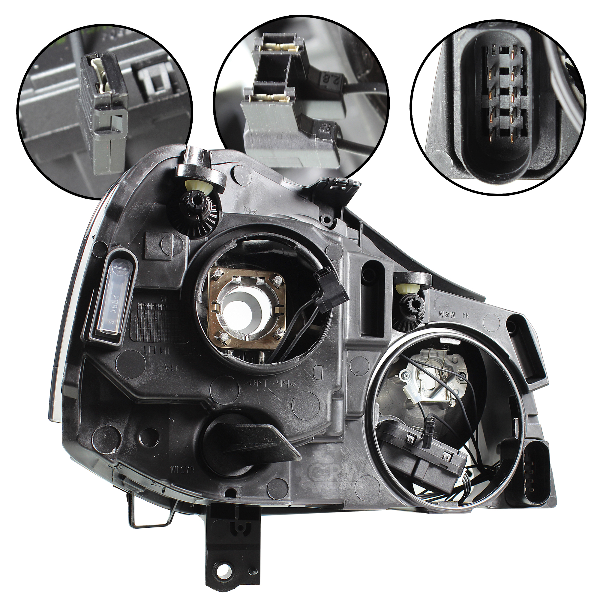 Valeo Scheinwerfer links für VW Polo 9N3 Bj. 05-09 H7/H1 + Motor 