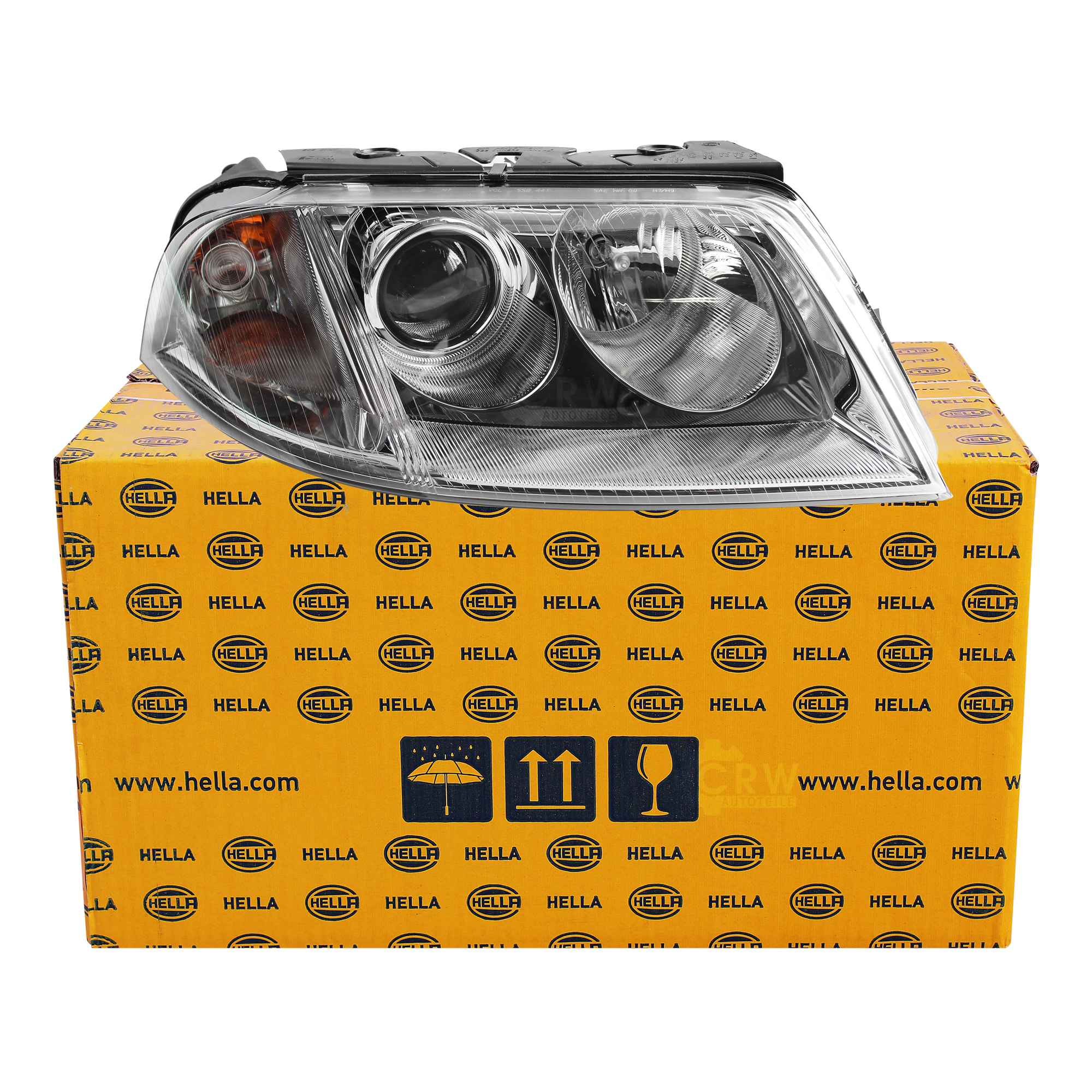 Hella Scheinwerfer rechts für VW Passat B5 3BG Bj. 00-05 inkl. H7+H7+Stellmotor