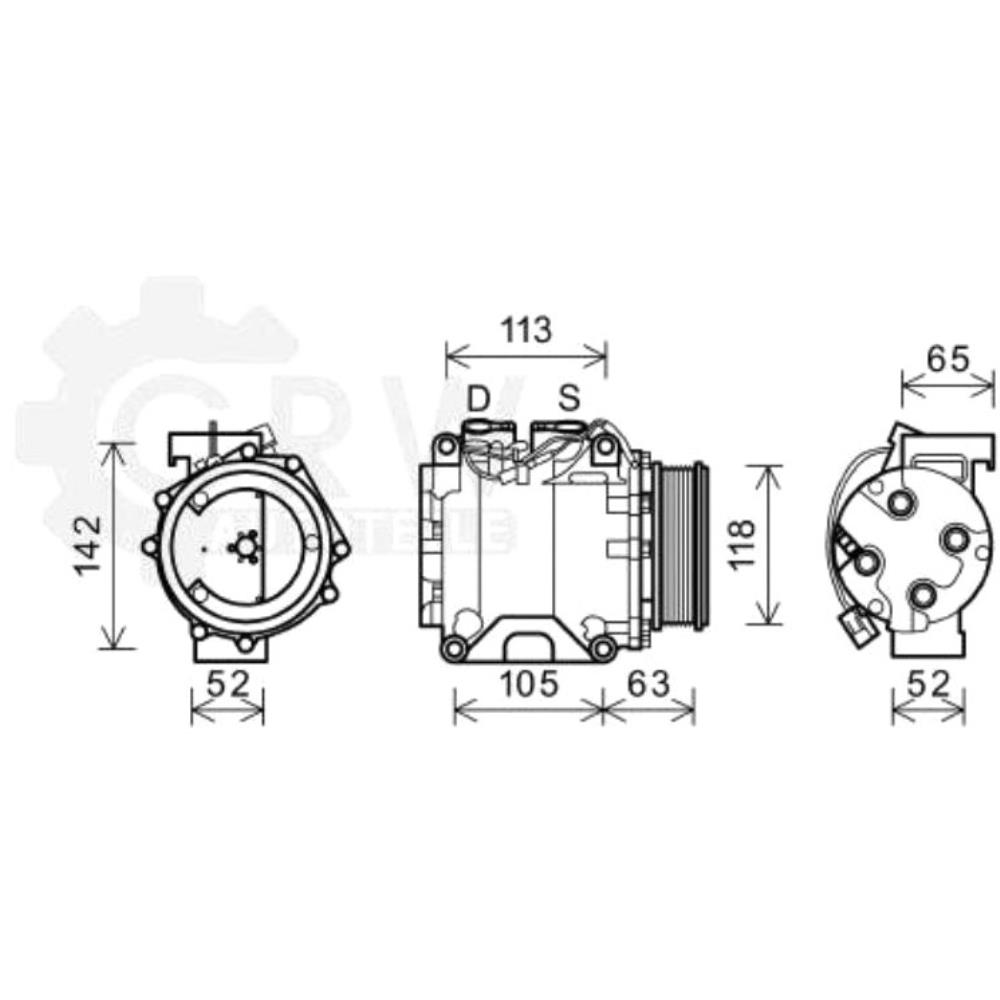 Kompressor Klimaanlage Klimakompressor für Honda Accord VIII Tourer CM_