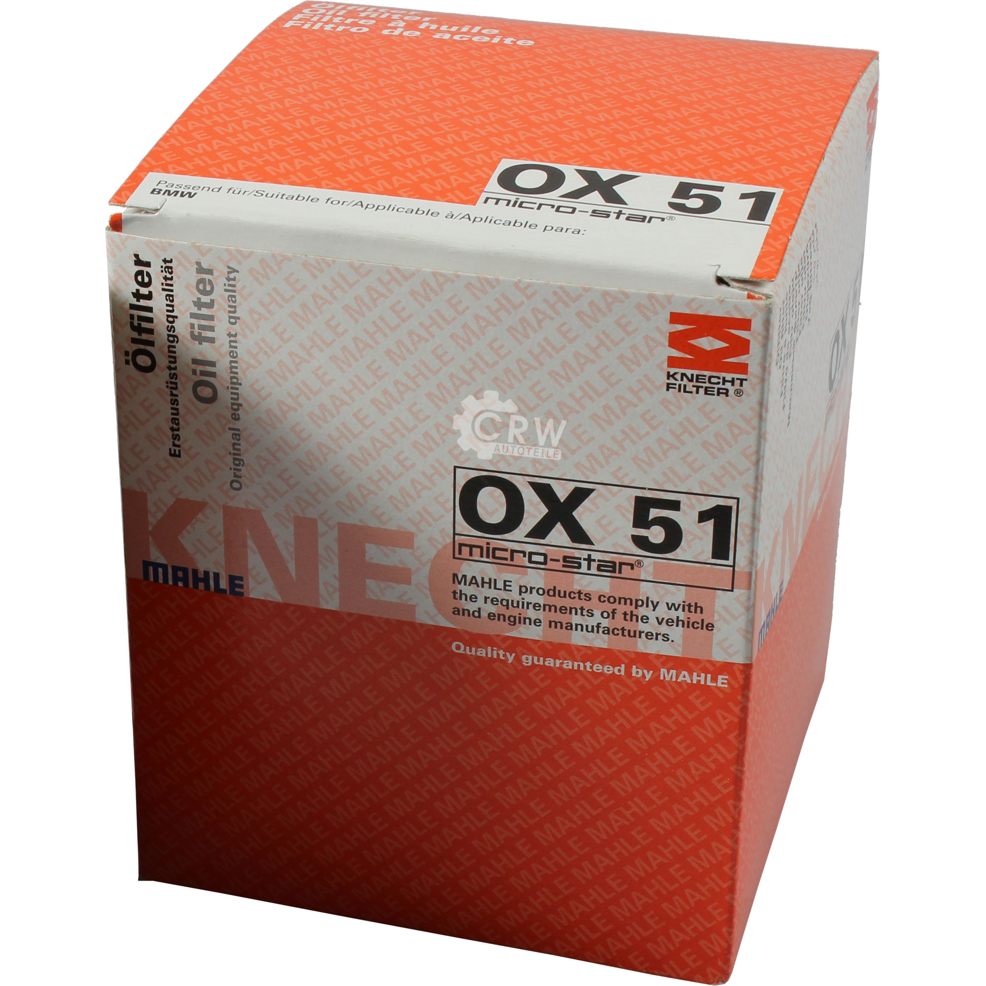 MAHLE / KNECHT Ölfilter OX 51 Oil Filter