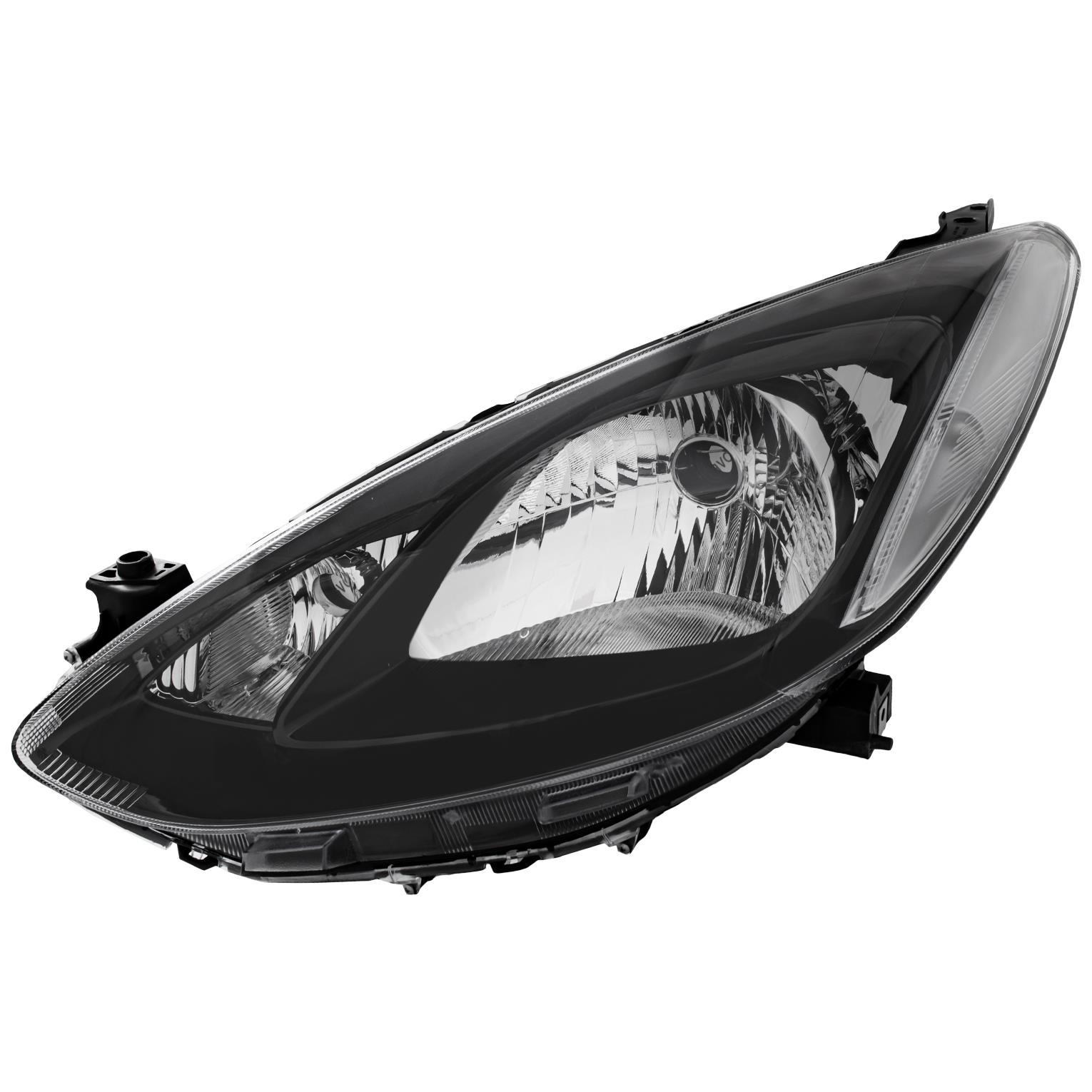 Halogen Scheinwerfer Frontscheinwerfer links H4 schwarz für Mazda 2