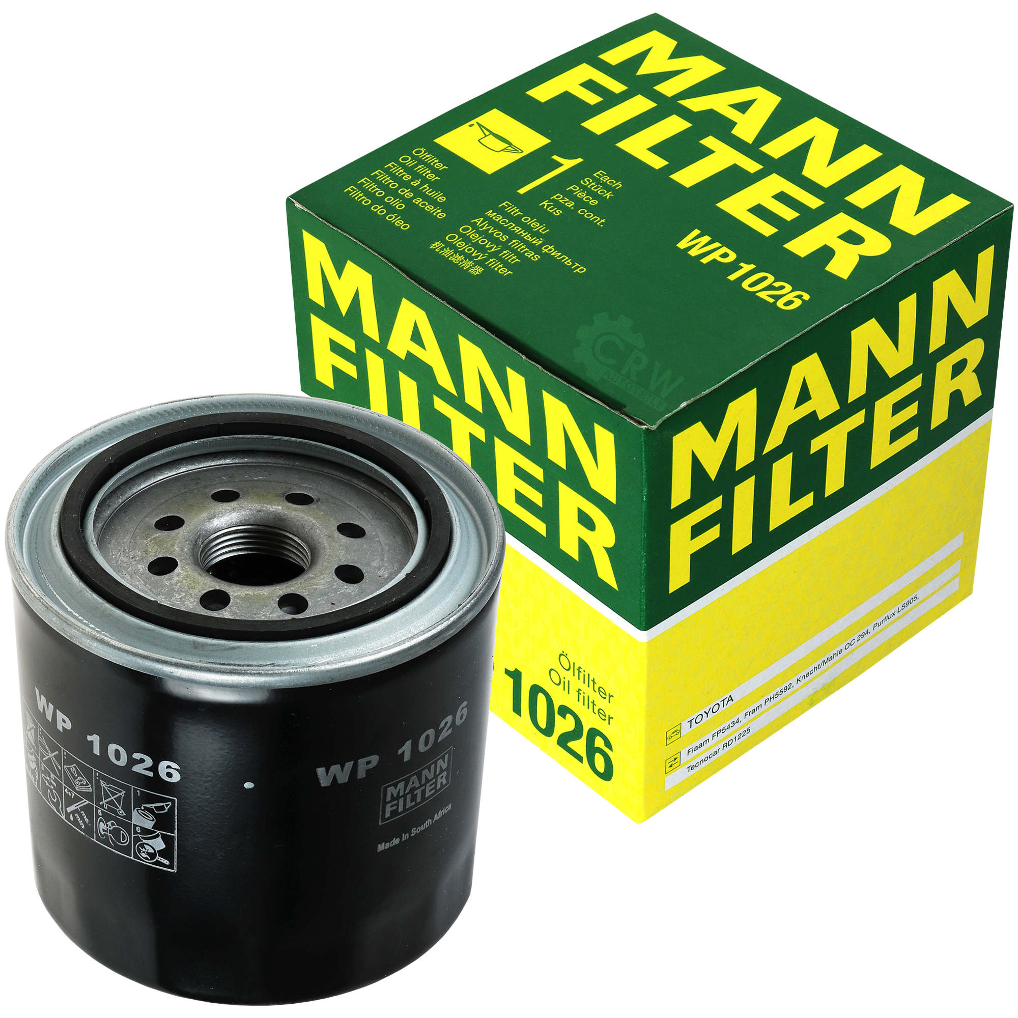 MANN-FILTER Ölfilter WP 1026 Oil Filter