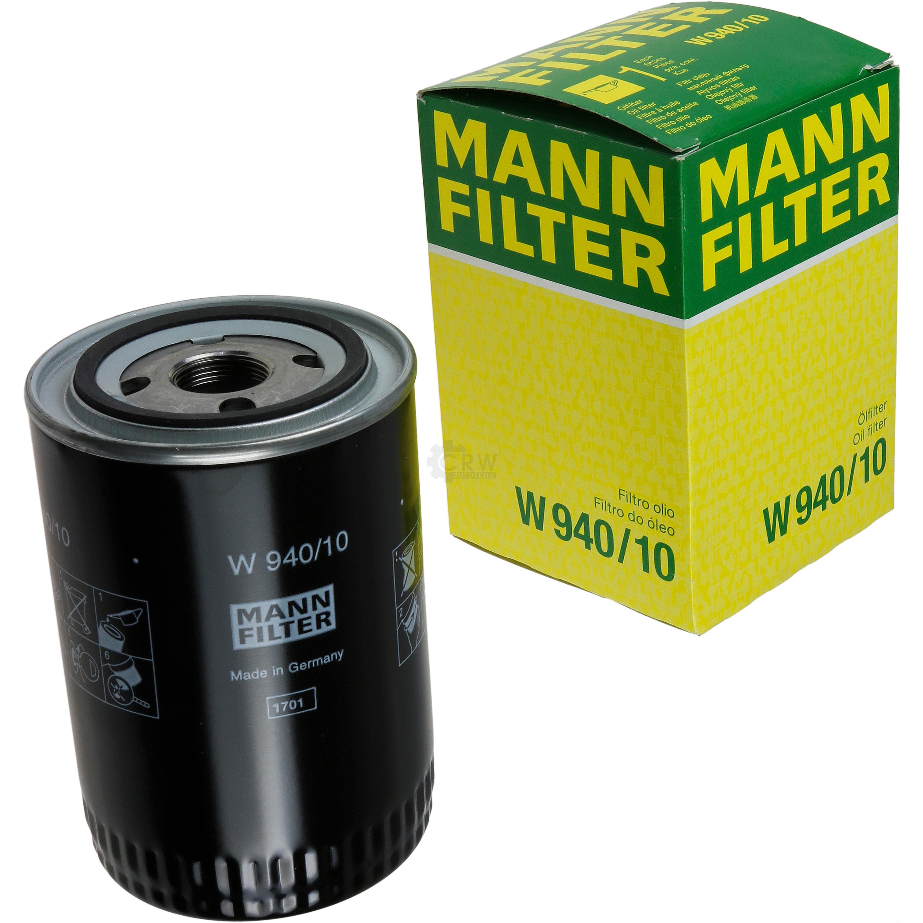 MANN-FILTER Ölfilter Oelfilter W 940/10 Oil Filter