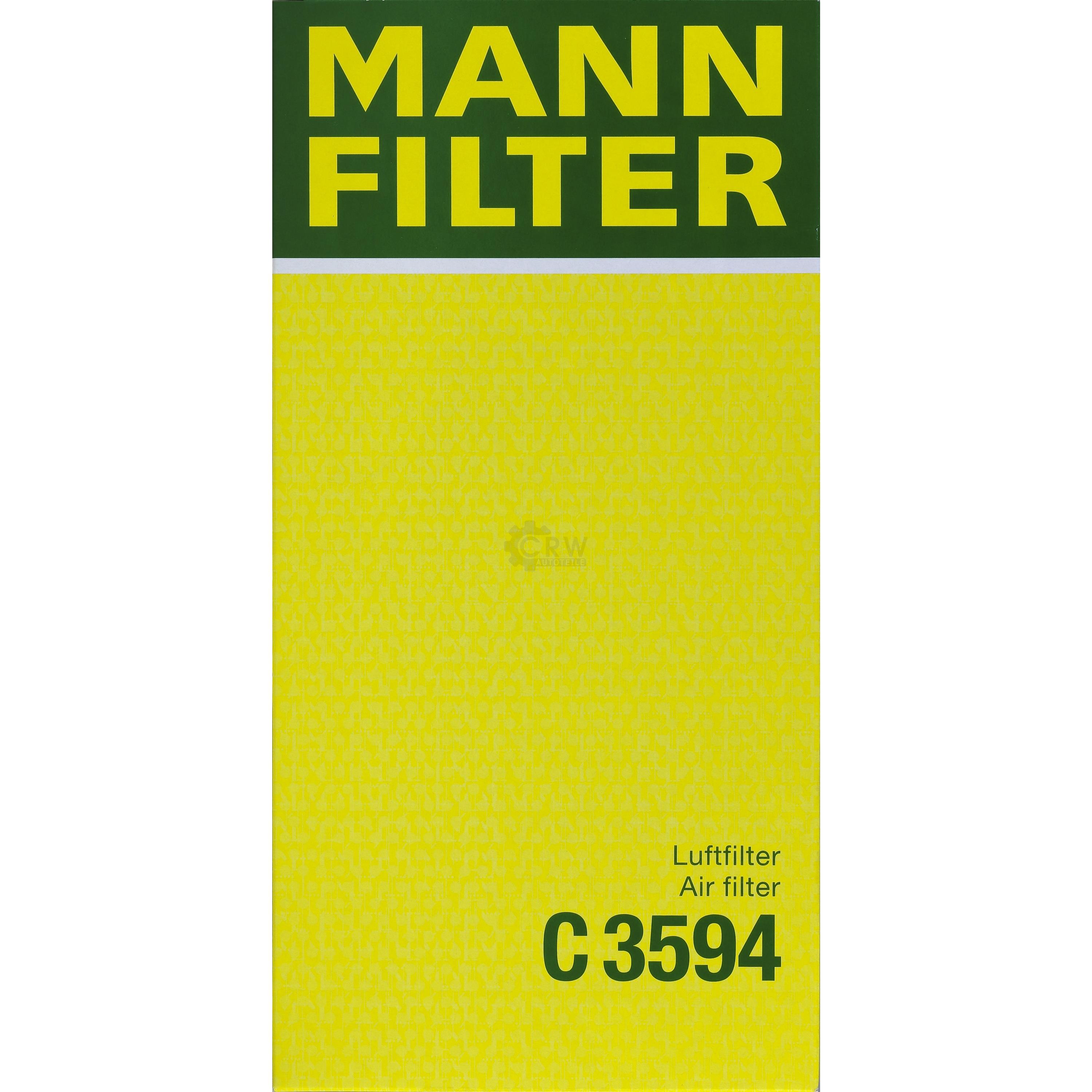 MANN-FILTER Luftfilter für Volvo V40 Kombi 645 1.8 VW 2.0 1.6 S40 I 644 VS