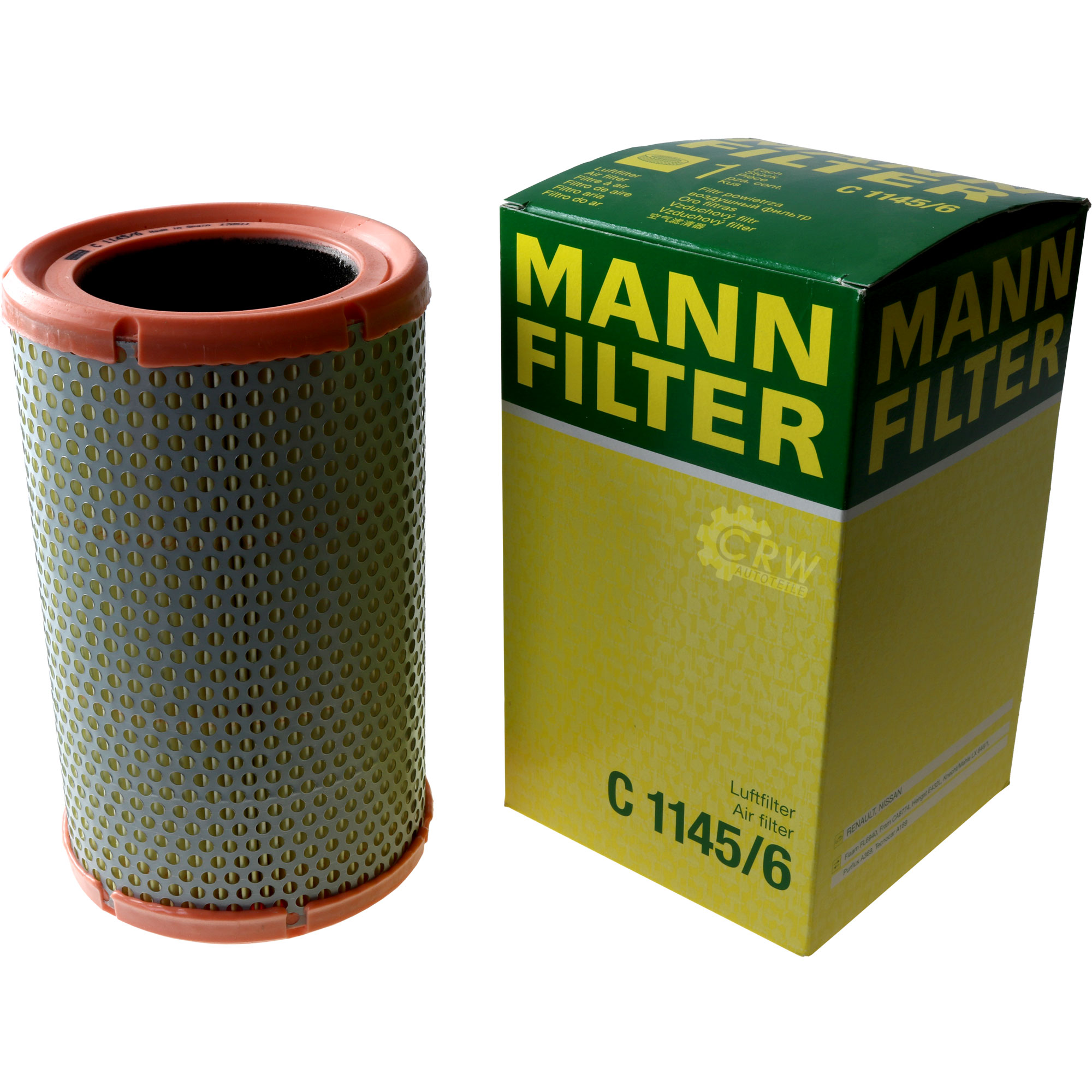 MANN-FILTER Luftfilter für Renault Clio II BB_ CB_ 1.2 Twingo CN0_ KC0/1_
