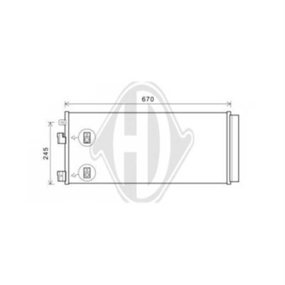 Kondensator Klimaanlage mit Trockner für Opel Corsa E X15 Adam M13