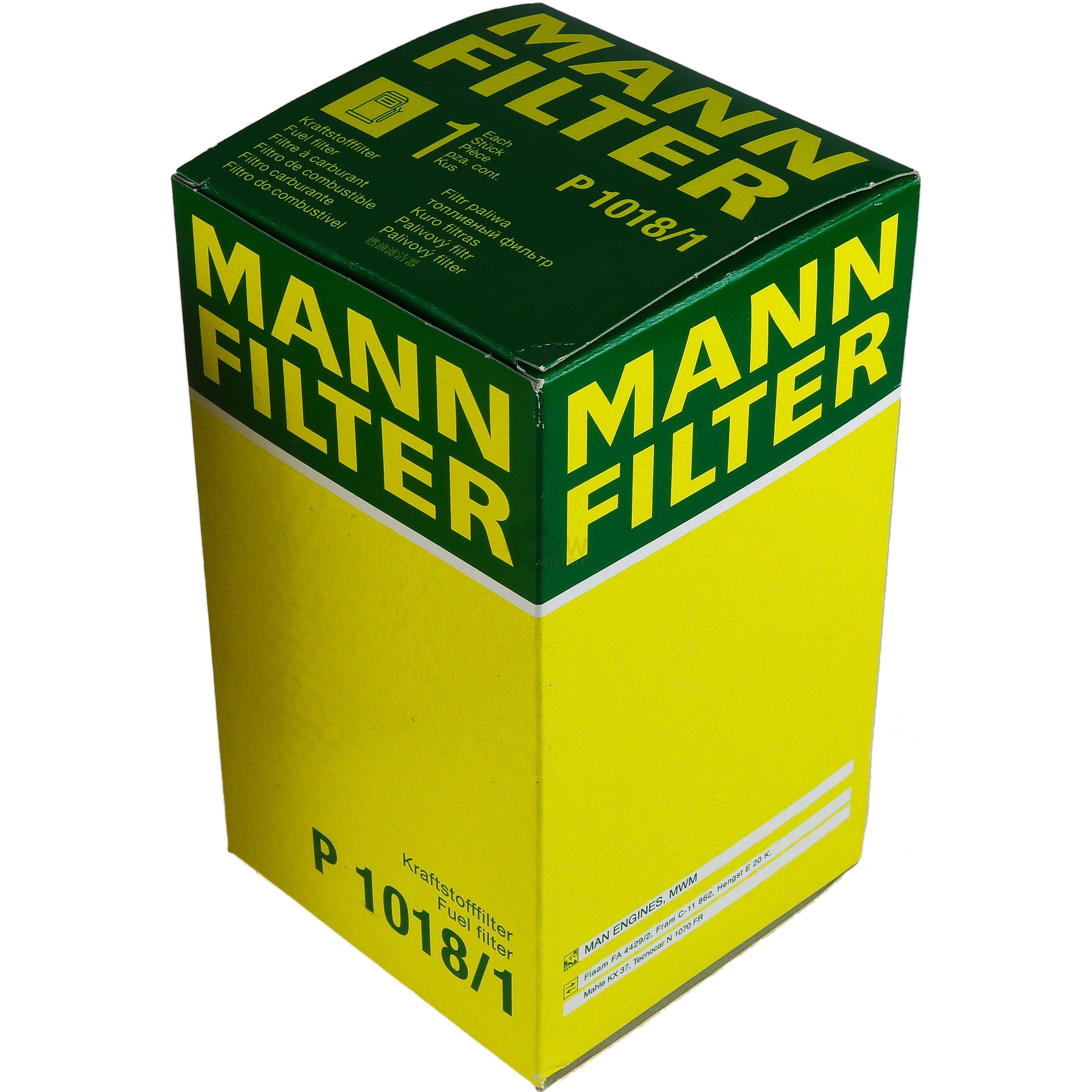 MANN-FILTER Kraftstofffilter P 1018/1 Fuel Filter