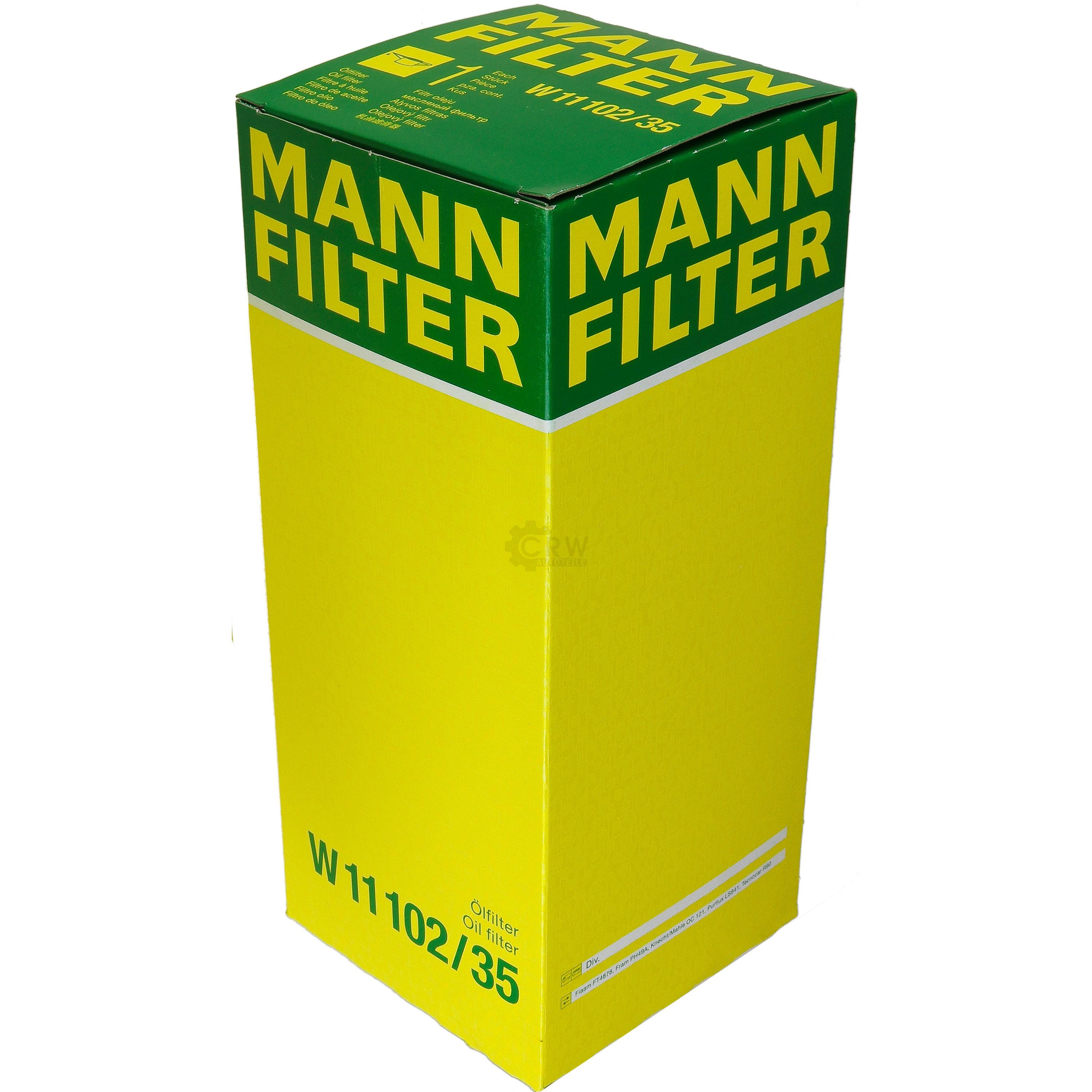 MANN-FILTER Ölfilter Oelfilter W 11 102/35 Oil Filter