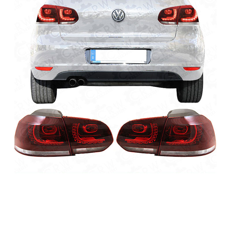 LED Rückleuchten Set für VW Golf 6 VI GTI R Look Bj. 08->> rot-weiß YXH