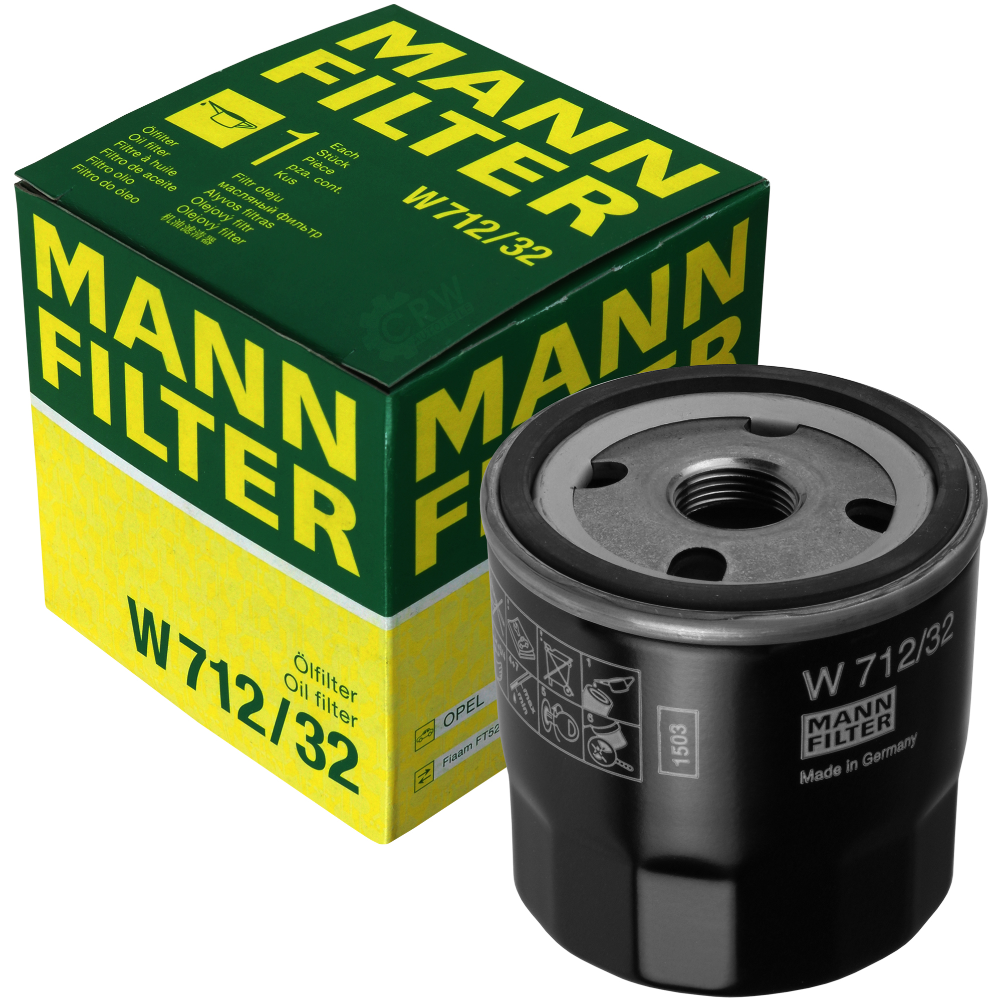 MANN-FILTER Ölfilter W 712/32 Oil Filter