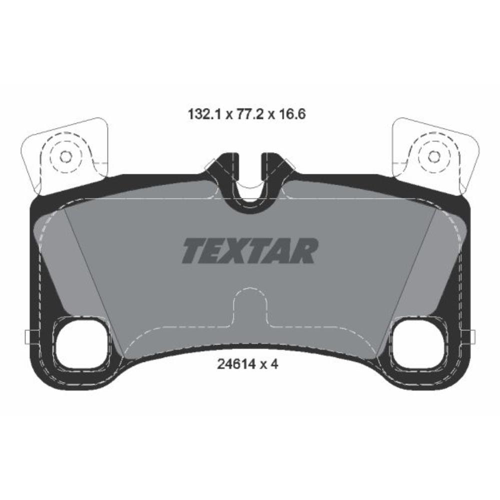 TEXTAR Bremsbeläge Bremsbelegsatz hinten für VW Touareg Audi Q7