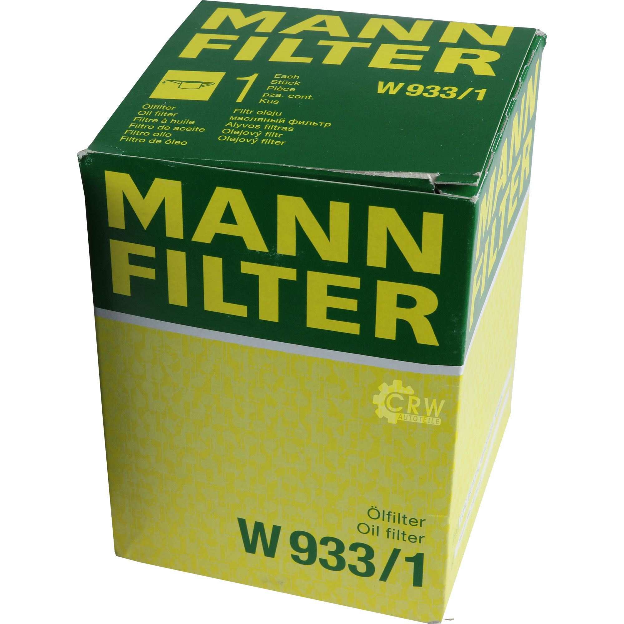 MANN-FILTER Ölfilter W 933/1 Oil Filter