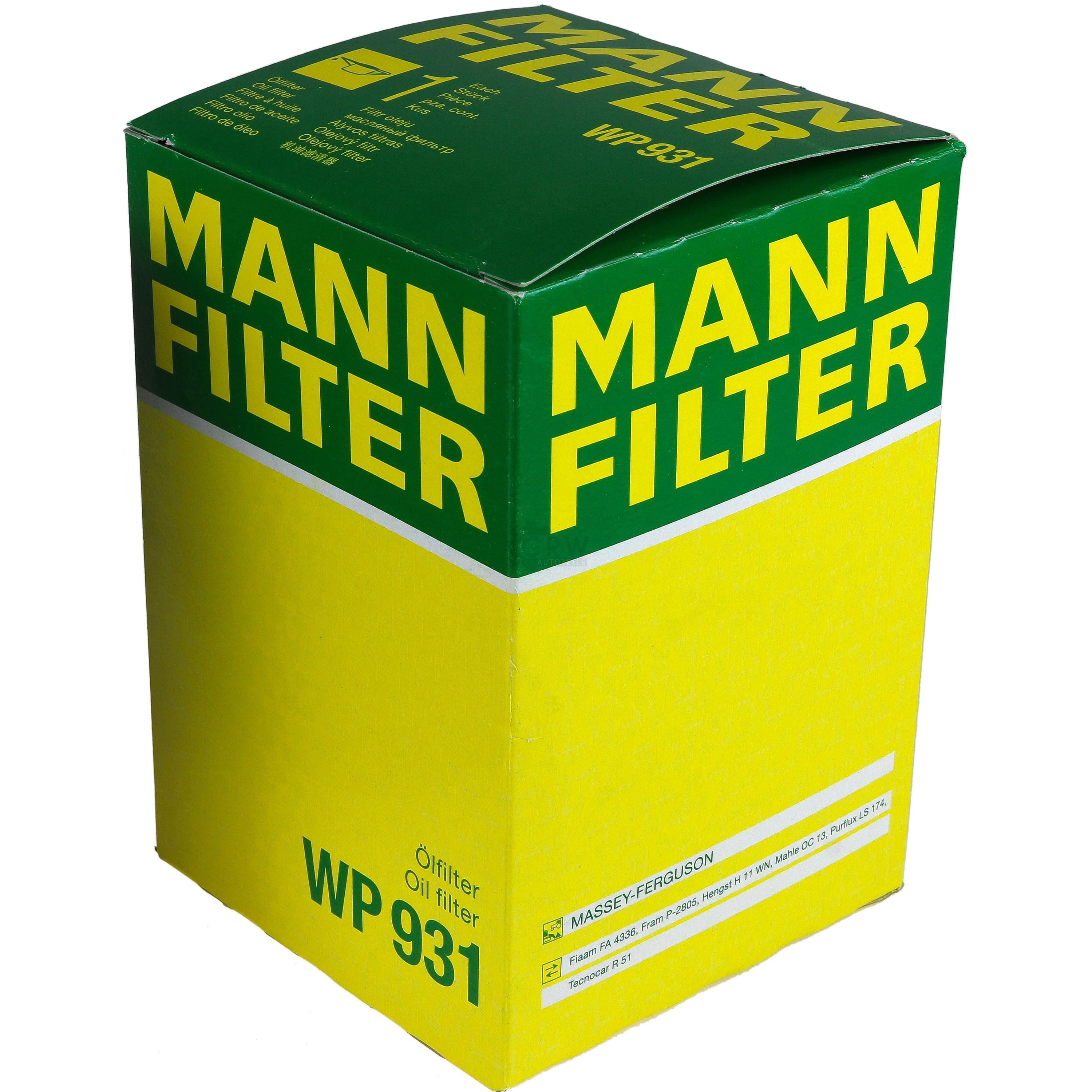 MANN Ölfilter WP 931 Oil Filter