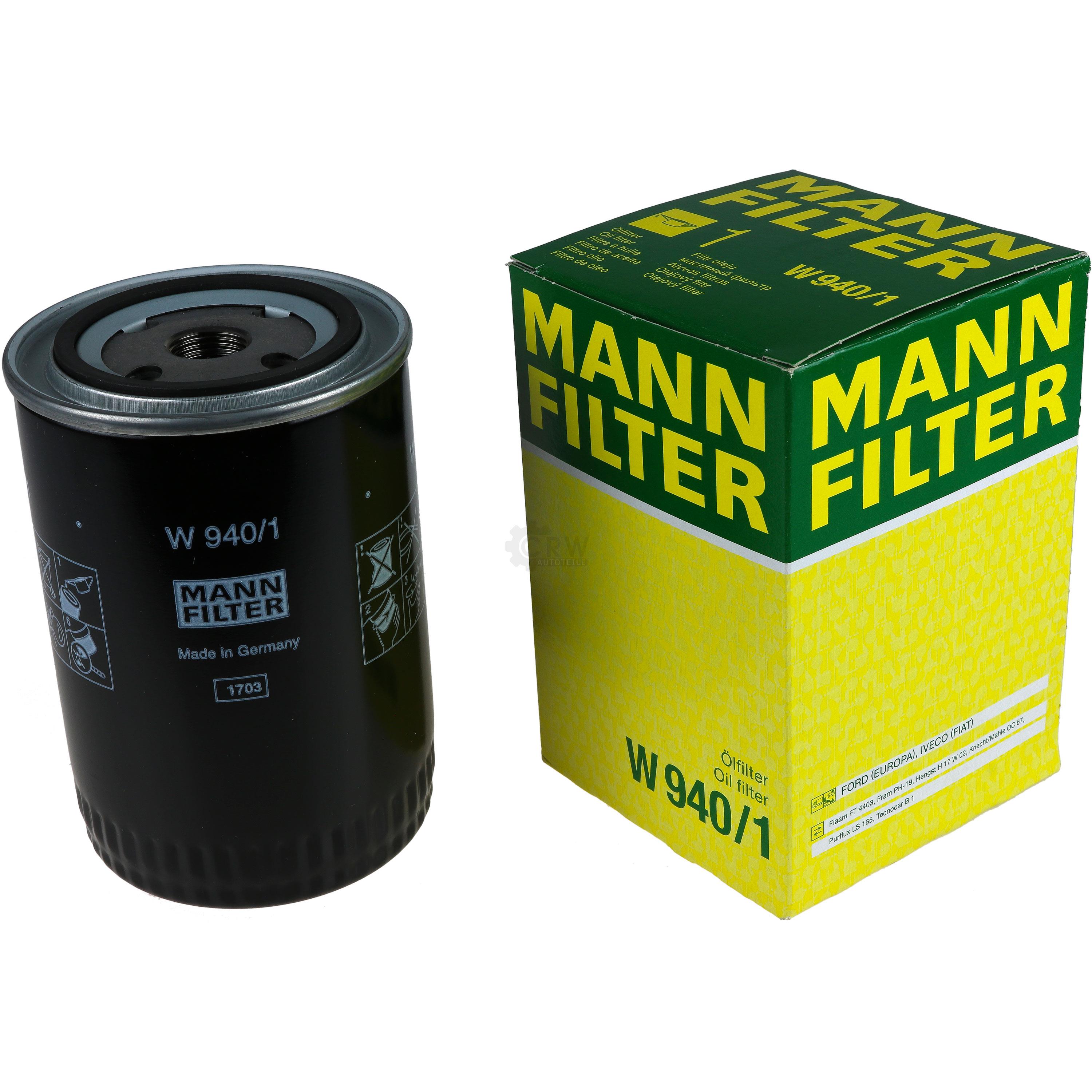 MANN-FILTER Ölfilter Hydraulikfilter für Automatikgetriebe W 940/1