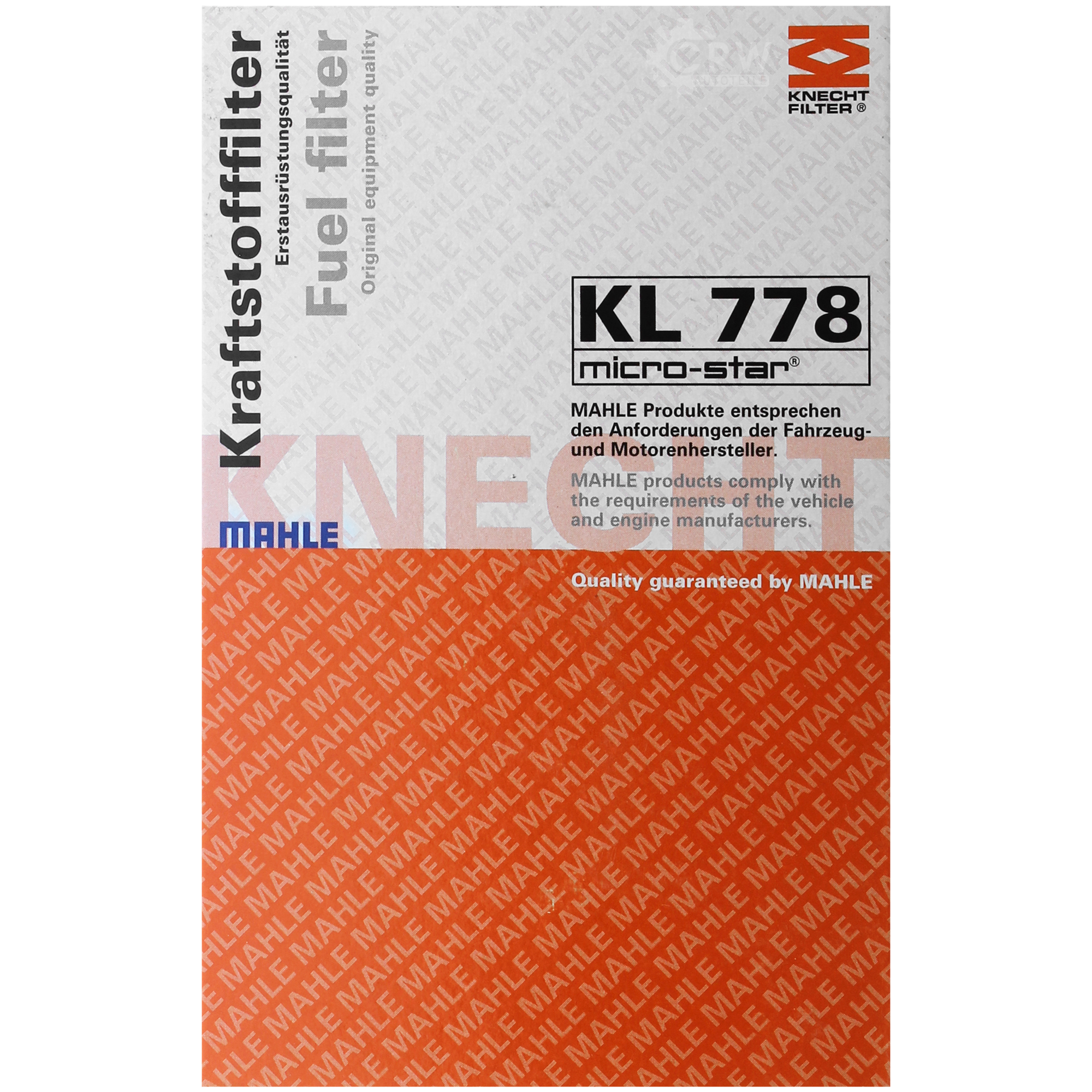 MAHLE Kraftstofffilter KL 778 Fuel Filter