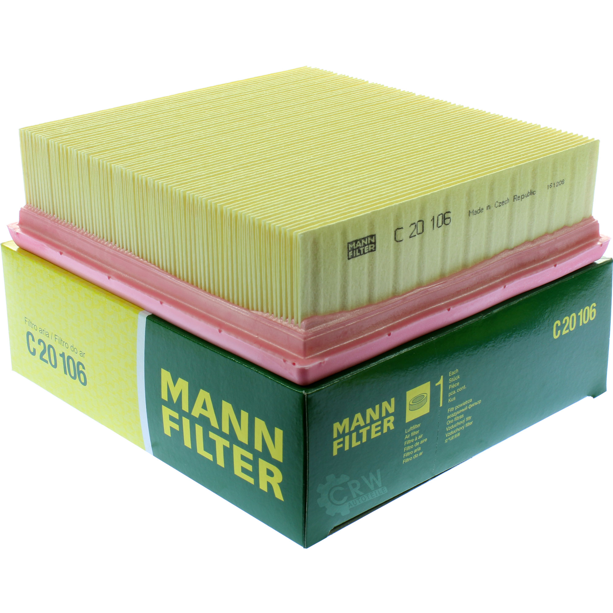 MANN-FILTER Luftfilter für Opel Corsa D S07 1.2 1.4