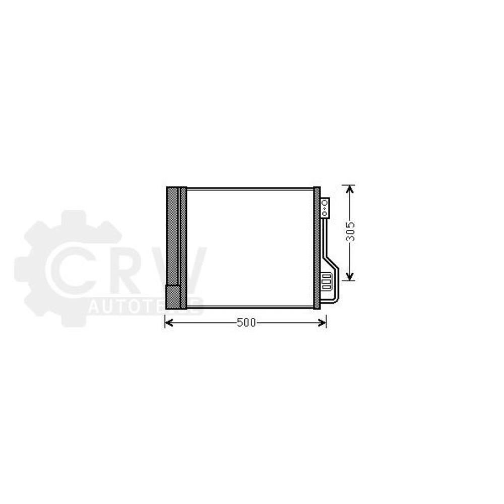 Kondensator Klimaanlage Klimakondensator für Smart Fortwo Coupe 451 Cabrio